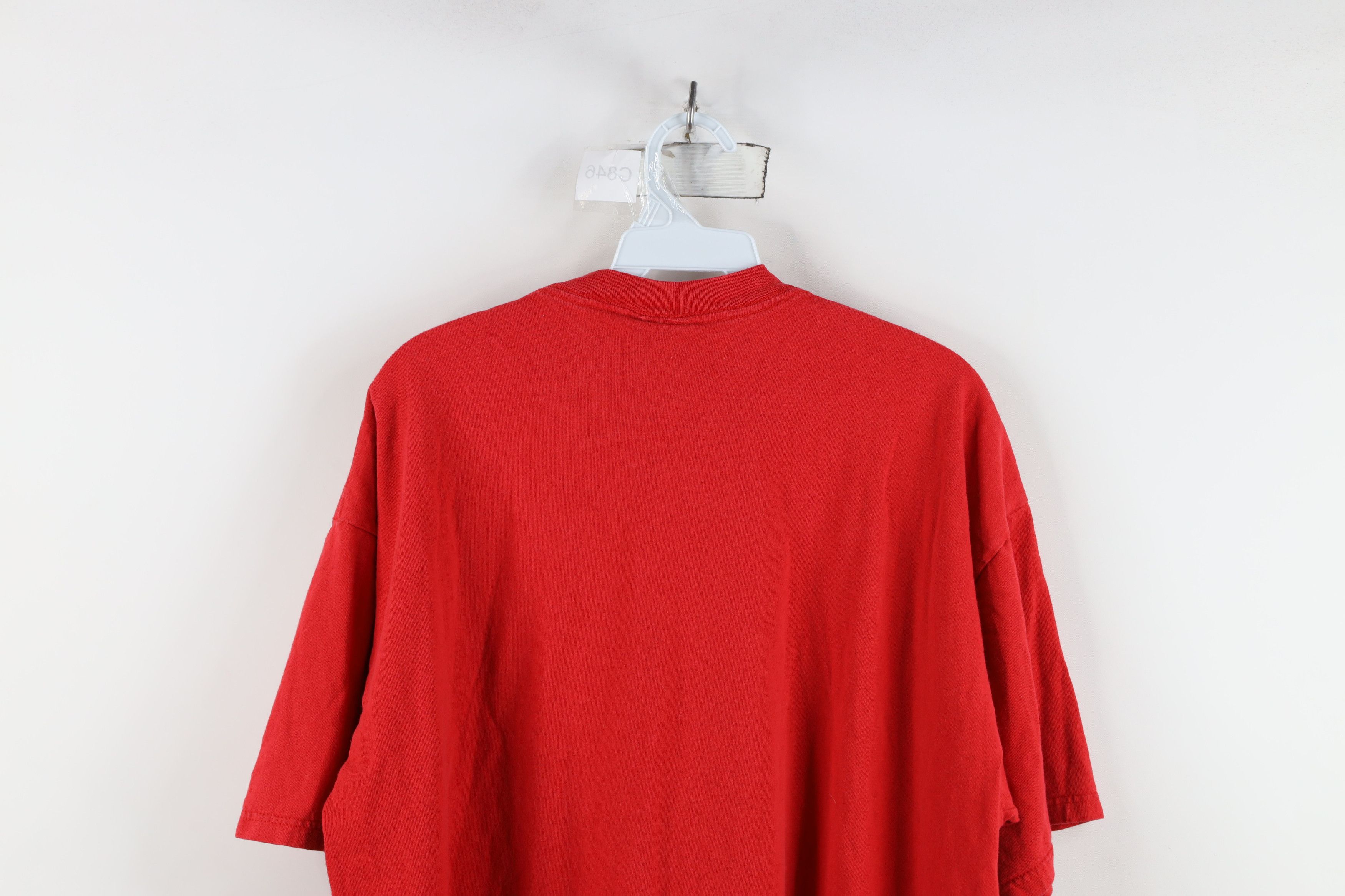 Vintage Vintage 90s Indiana University Hoosiers T-Shirt Red USA Size US XL / EU 56 / 4 - 12 Thumbnail