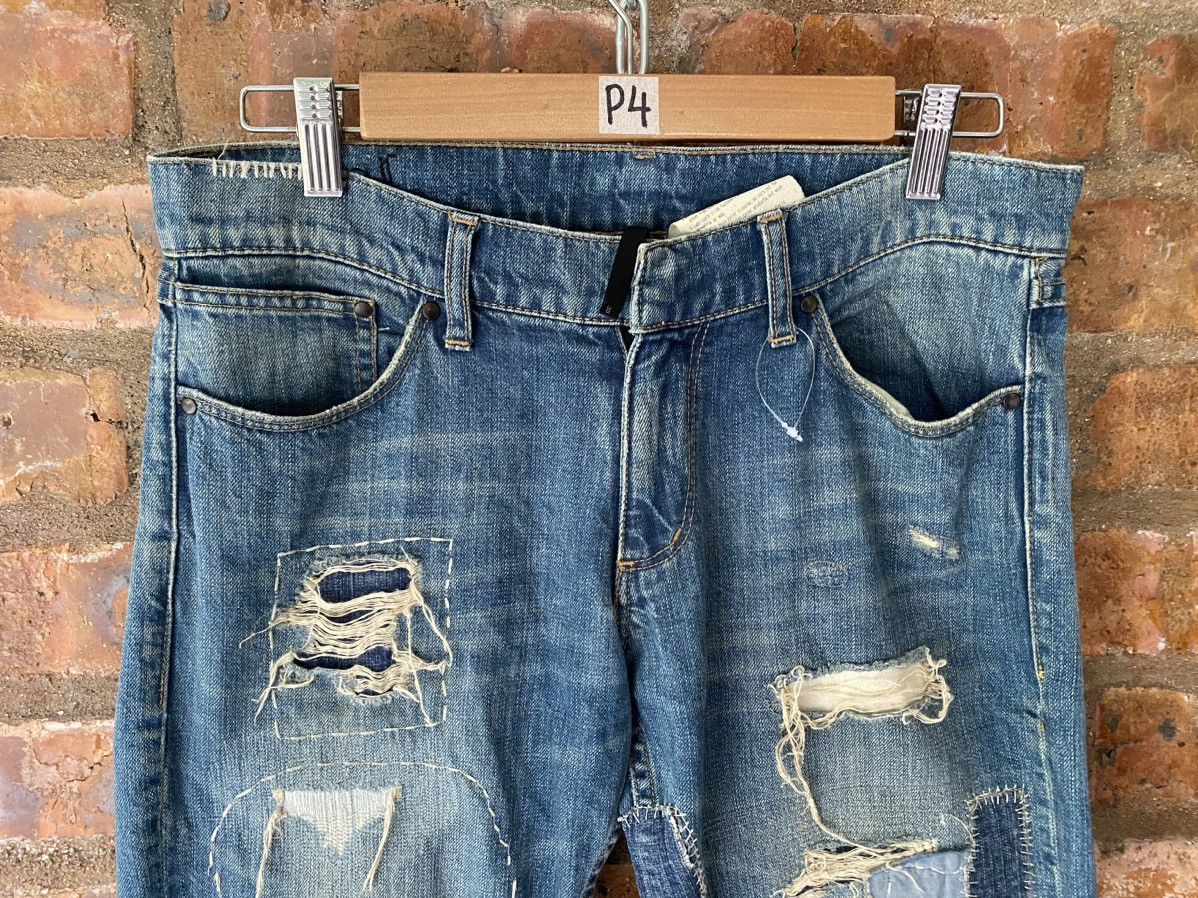 Fadeless 2000s Fadedless Japan patchwork distresses denim Size US 32 / EU 48 - 3 Thumbnail