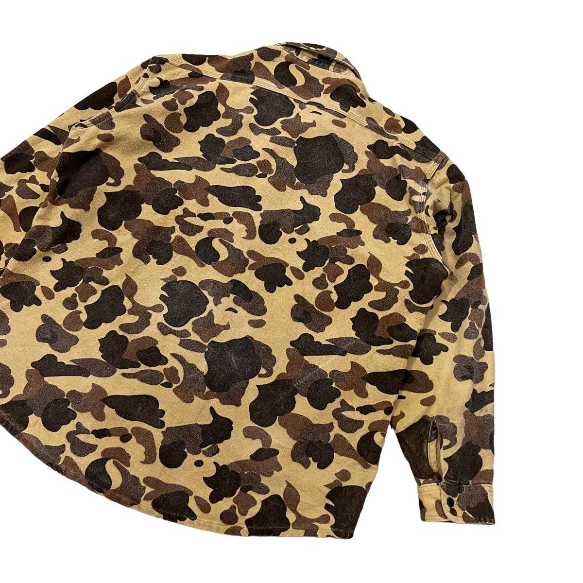 Vintage Vintage 90s Deerskin By Melton Shirt Co. Camo Button Jacket Size US XL / EU 56 / 4 - 10 Thumbnail