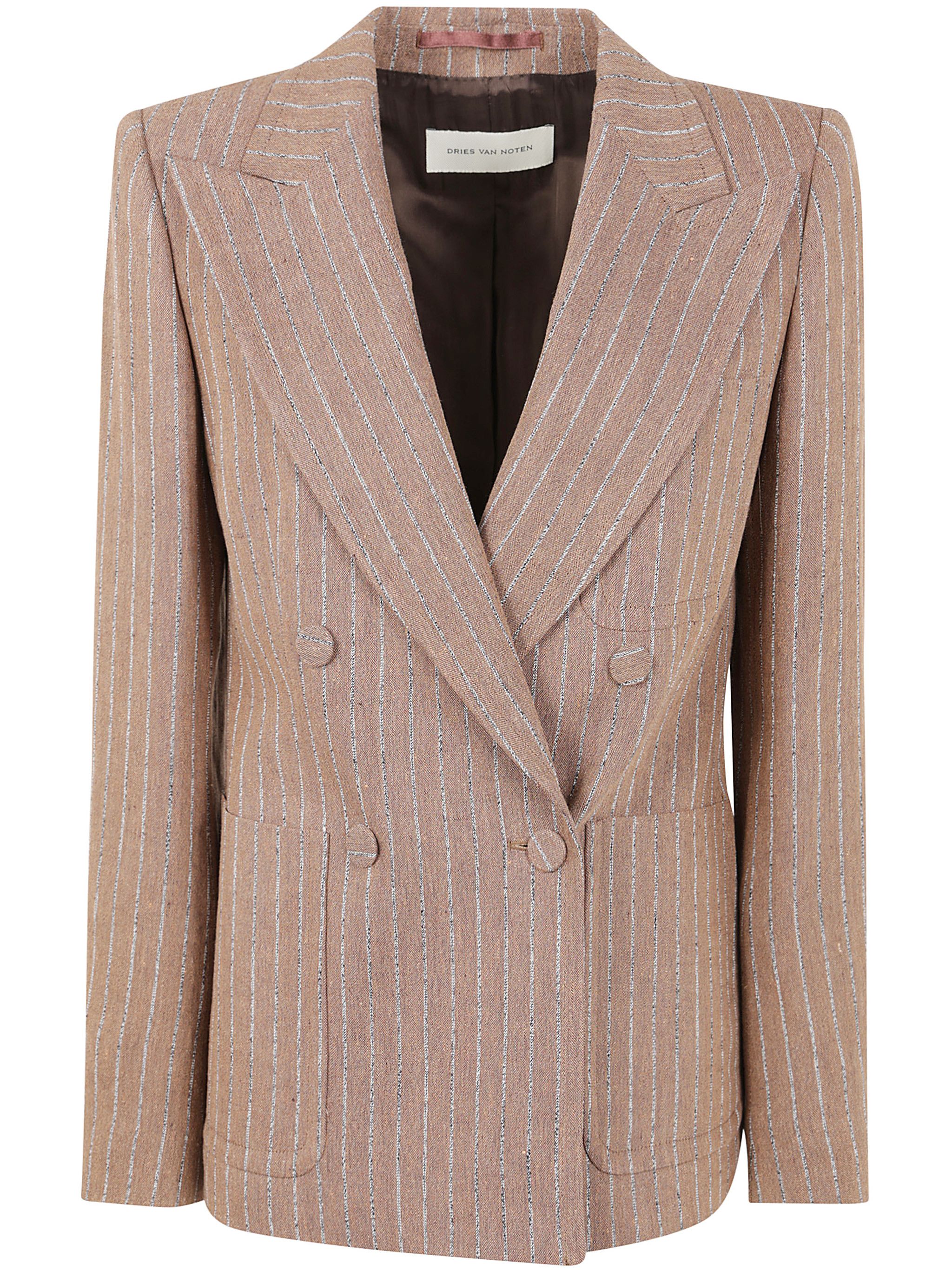 Dries Van Noten Dries Van Noten Double-Breasted Beige Trench