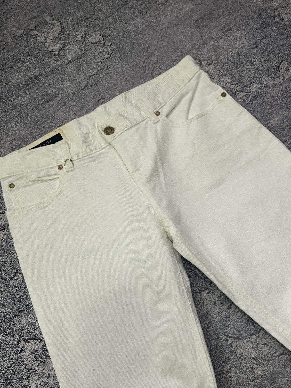 Gucci Vintage Gucci Anchor Sailor White Bootcut Jeans IT 42 Size 28" / US 6 / IT 42 - 12 Thumbnail