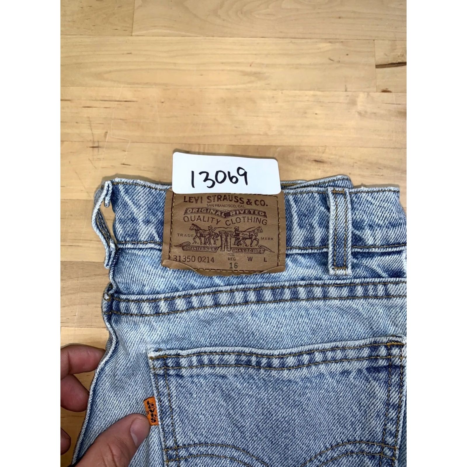 Levi's VINTAGE Levi's Orange Tab Jeans Women's 16 Regular Straight Relax 80s 90s Distress 13069 Size 38" / US 16 / IT 52 - 2 Thumbnail