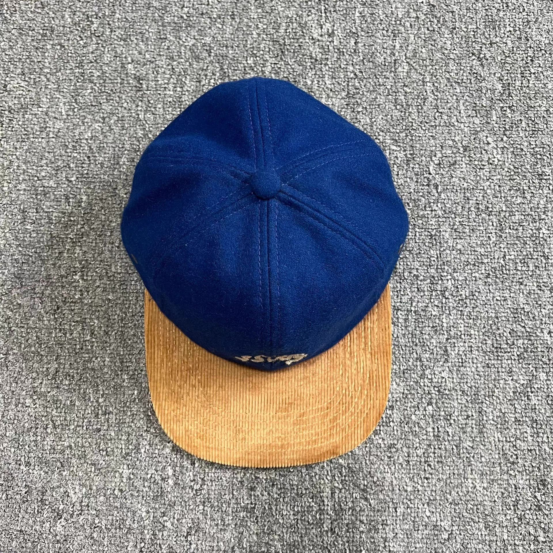 Sixty SIXTY vintage embroidered woolen corduroy baseball cap Q7 Size ONE SIZE - 3 Thumbnail