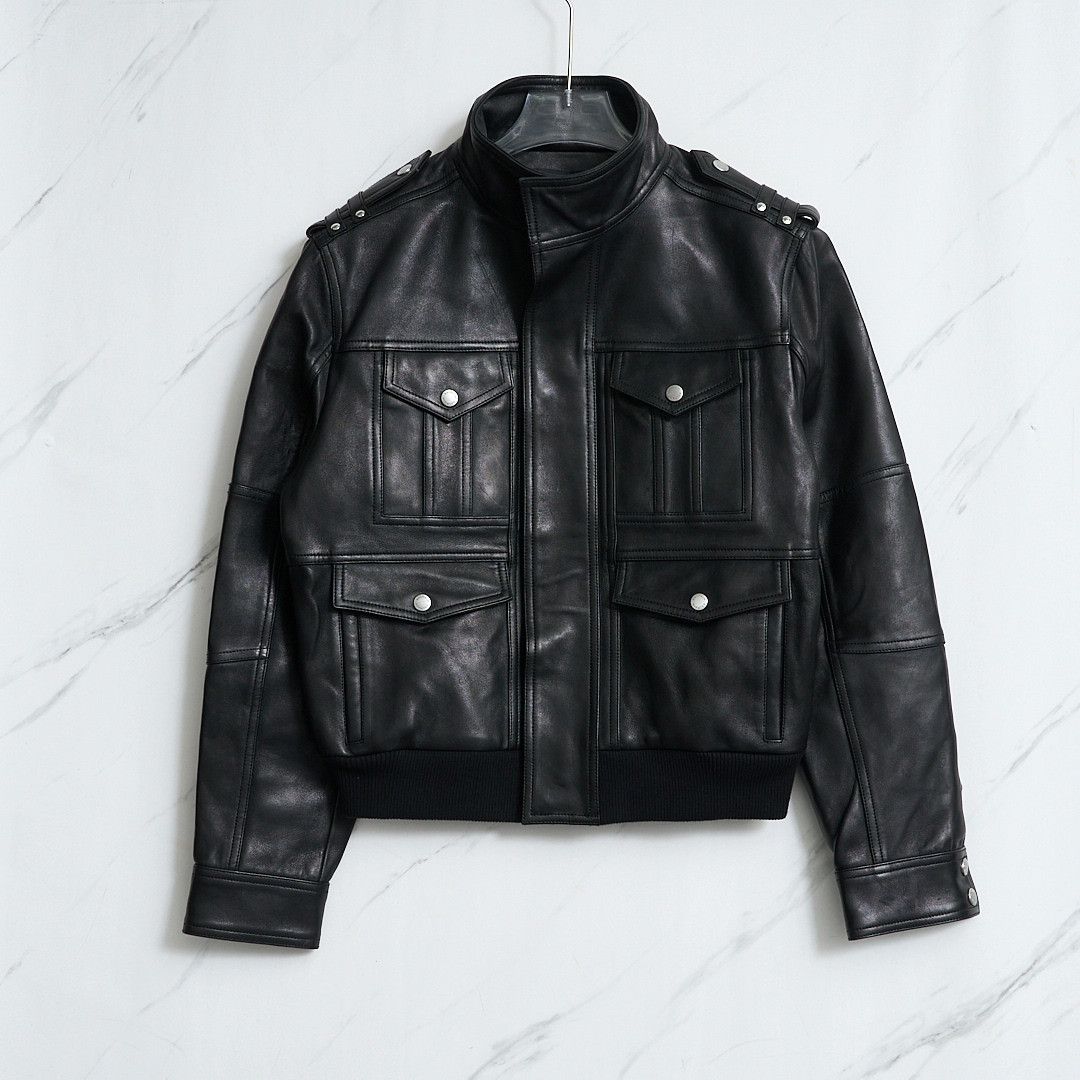Balmain Balmain Men's Multi-Pocket Moto Leather Jacket Size US M / EU 48-50 / 2 - 1 Thumbnail