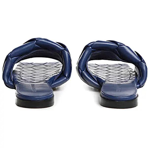 Bottega Veneta o1bcso1str0225 Lido Flat Sandals in Blue Size US 6 / IT 36 - 4 Thumbnail
