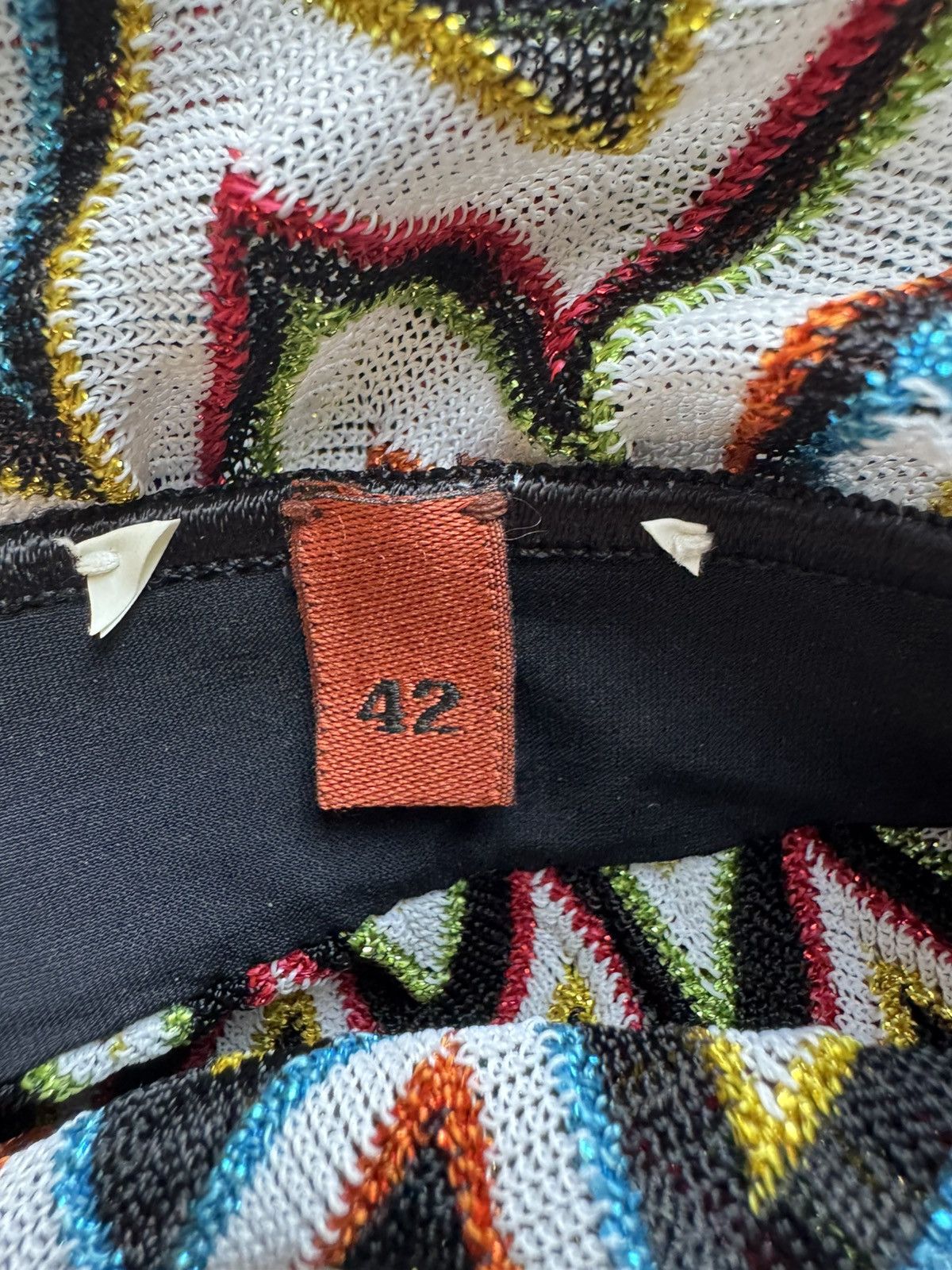 Missoni Missoni Mare Rainbow & Black Zigzag Romper, Size 42 Size 28" / US 6 / IT 42 - 10 Thumbnail