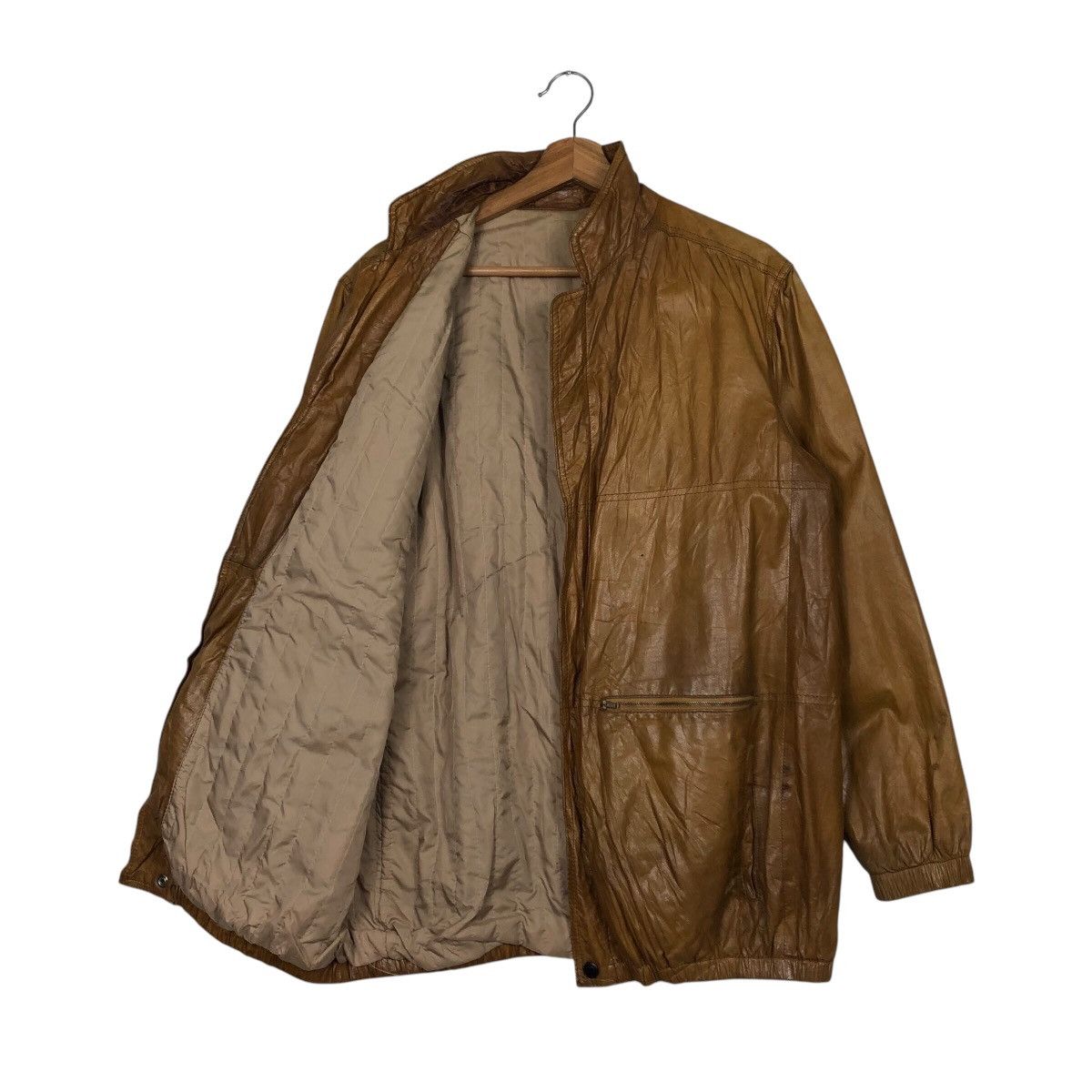 Japanese Brand × Vintage 📌Vintage Biker Leather Jacket Bleriot Size US L / EU 52-54 / 3 - 12 Thumbnail
