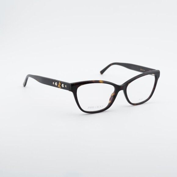Jimmy Choo Jimmy Choo JC334 0086 00 Eyeglasses Havana 54mm Cat Eye Fram Size ONE SIZE - 1 Thumbnail