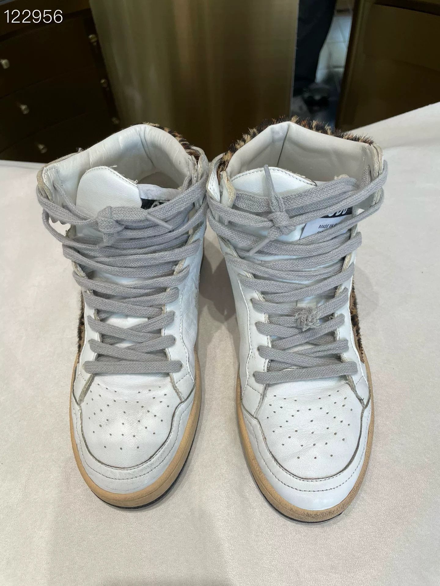 Golden Goose Golden Goose Sky Star High Top Limited Leopard Size US 5 / IT 35 - 1 Thumbnail