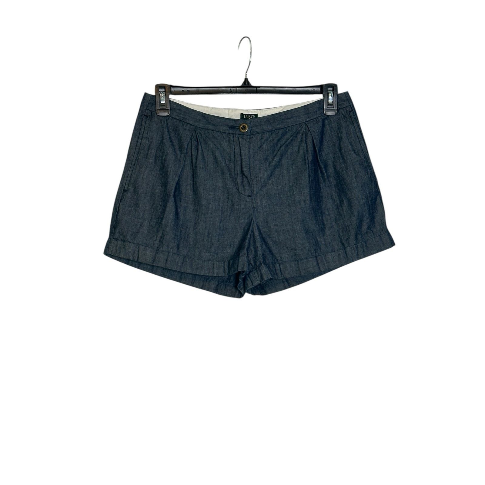 J.Crew J.Crew blue chambray pleated shorts size 6 Size 28" / US 6 / IT 42 - 6 Thumbnail