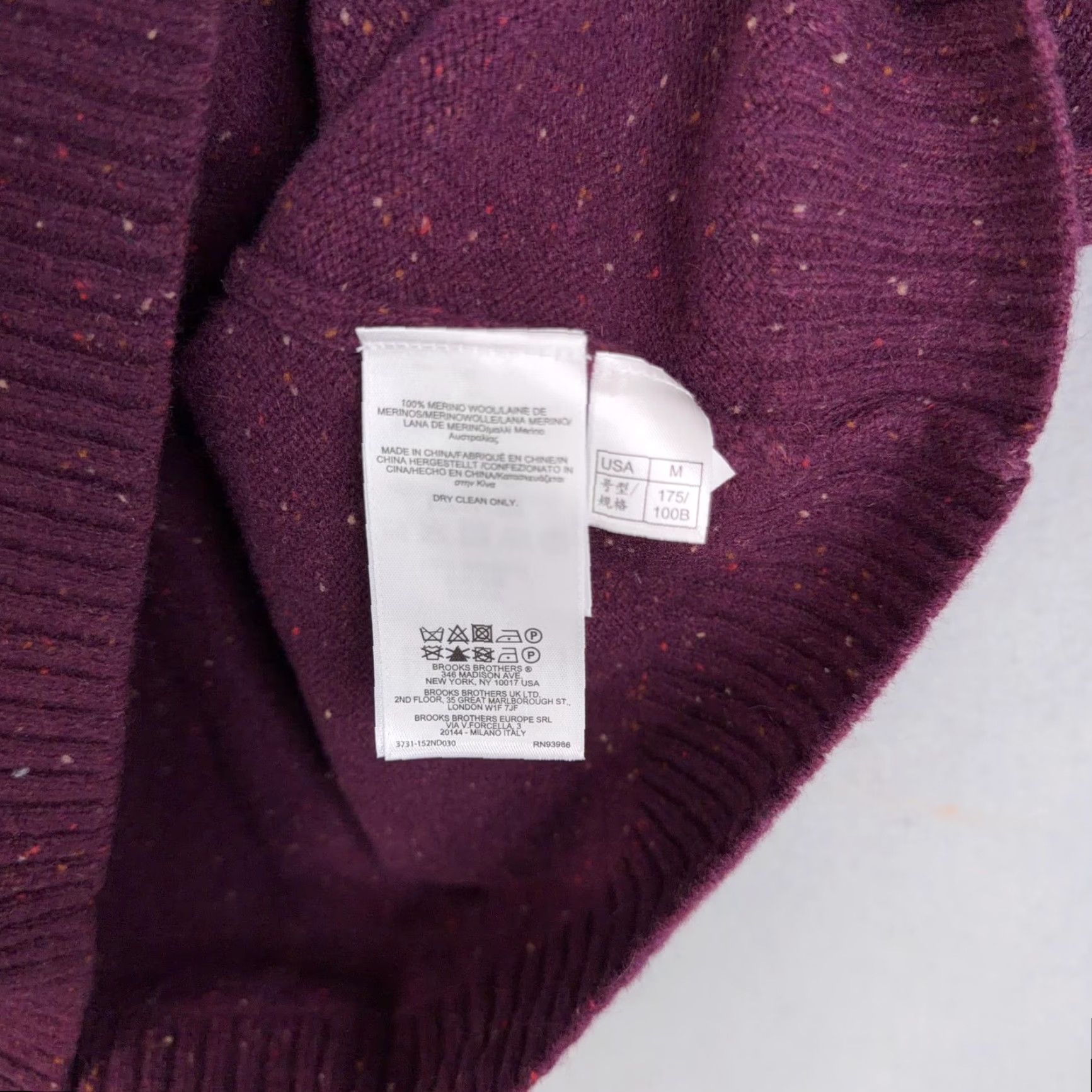 Brooks Brothers Brooks Brothers Sweater Womens Medium Purple Merino Wool Crewneck Knit Pullover Size M / US 6-8 / IT 42-44 - 5 Thumbnail