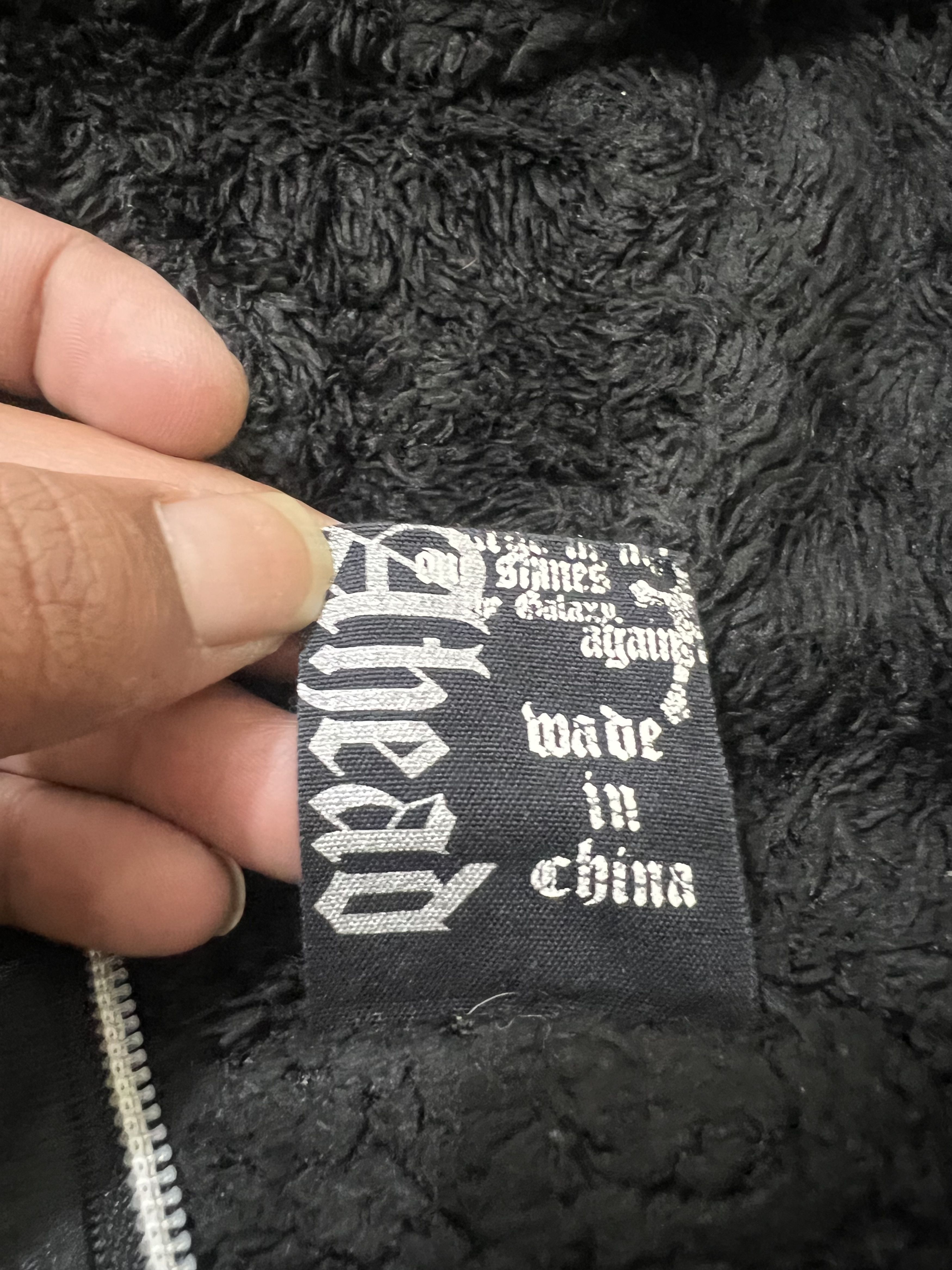 Japanese Brand 2000s Maria Poem Print Fuzzy Full Zip Hoddie y2k Lgb Ifsix Size US M / EU 48-50 / 2 - 13 Thumbnail