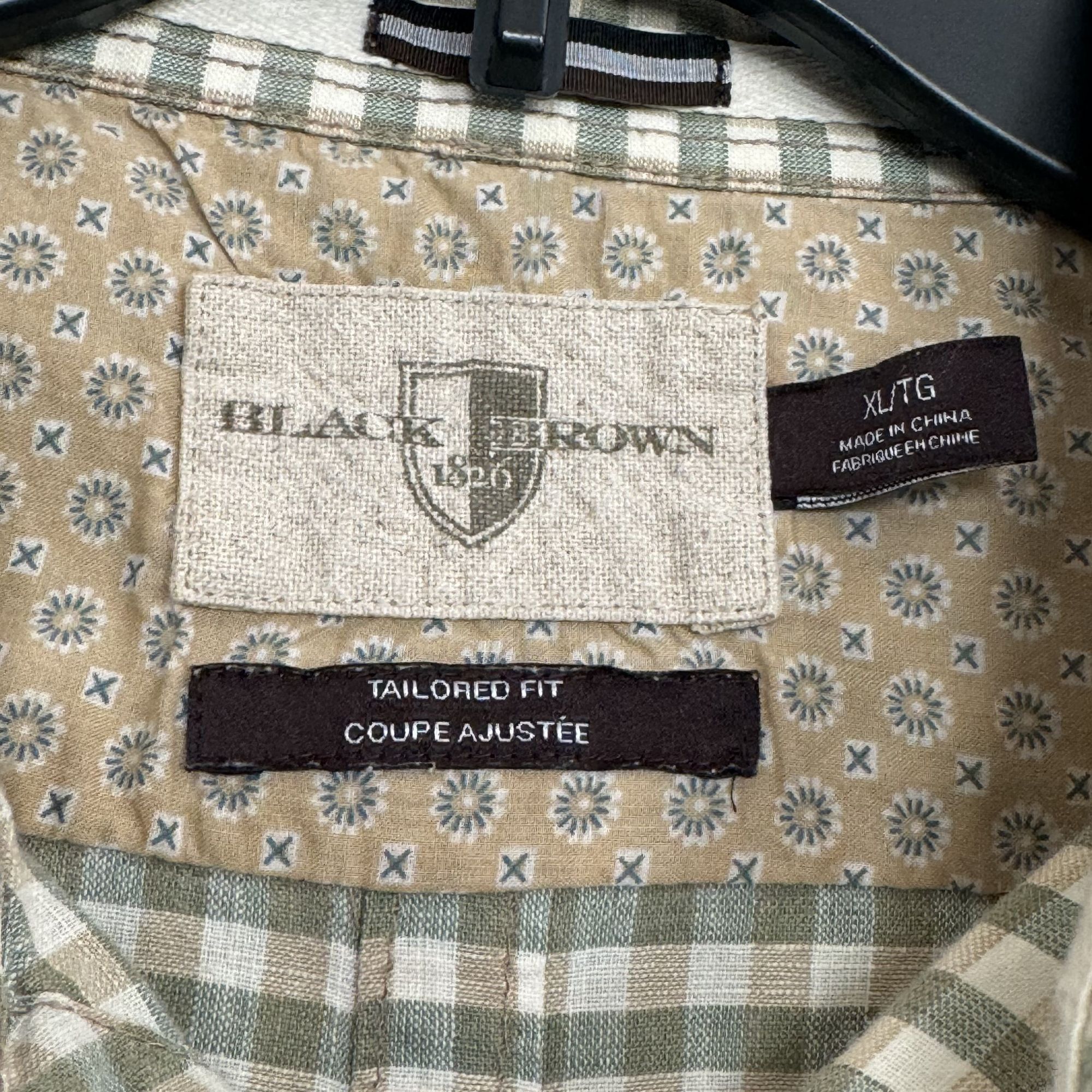 Black Brown 1826 Black Brown 1826 Men's Linen Blend Short Sleeve Shirt XL Size US XL / EU 56 / 4 - 6 Thumbnail