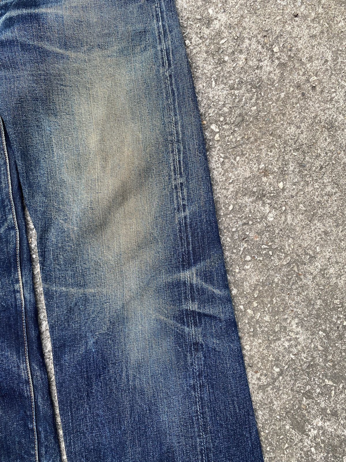 The Flat Head Lot 3005-22 The Flat Head Selvedge Honeycomb Distressed Size US 29 - 10 Thumbnail