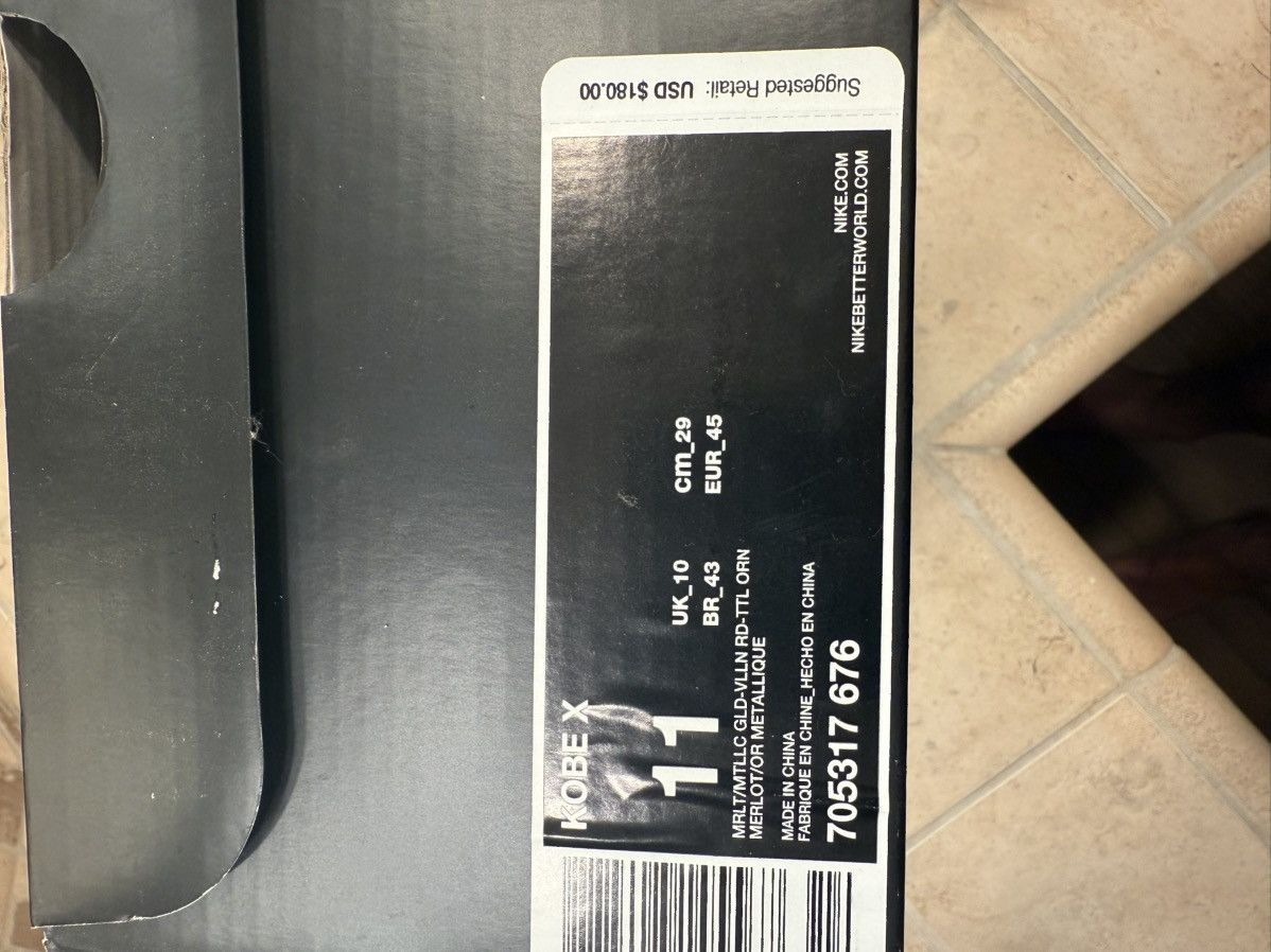 Nike Kobe X Silk Road Size US 11 / EU 44 - 7 Thumbnail