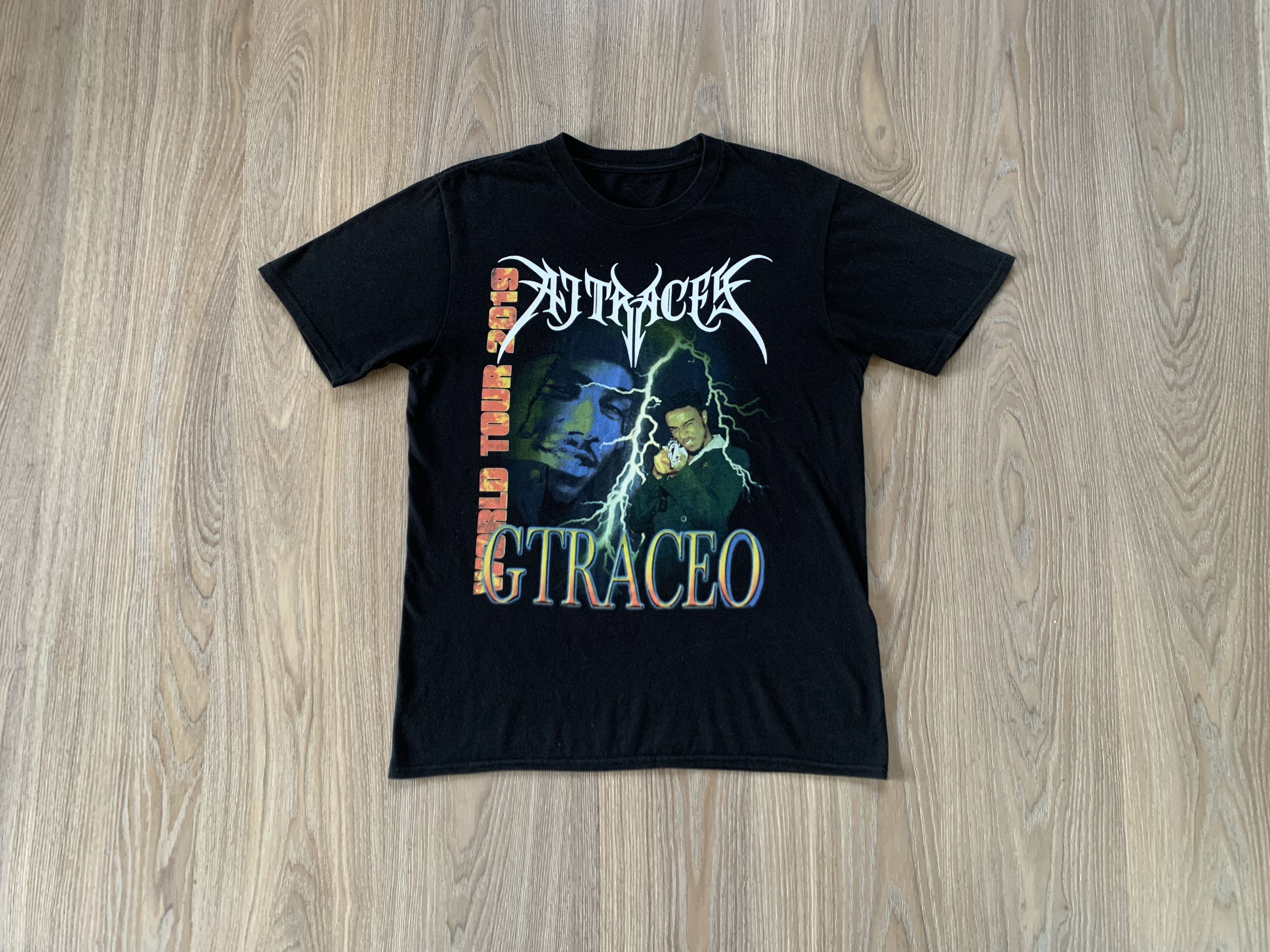Rap Tees AJ Tracey World Tour Printed T-Shirt Size US M / EU 48-50 / 2 - 1 Thumbnail