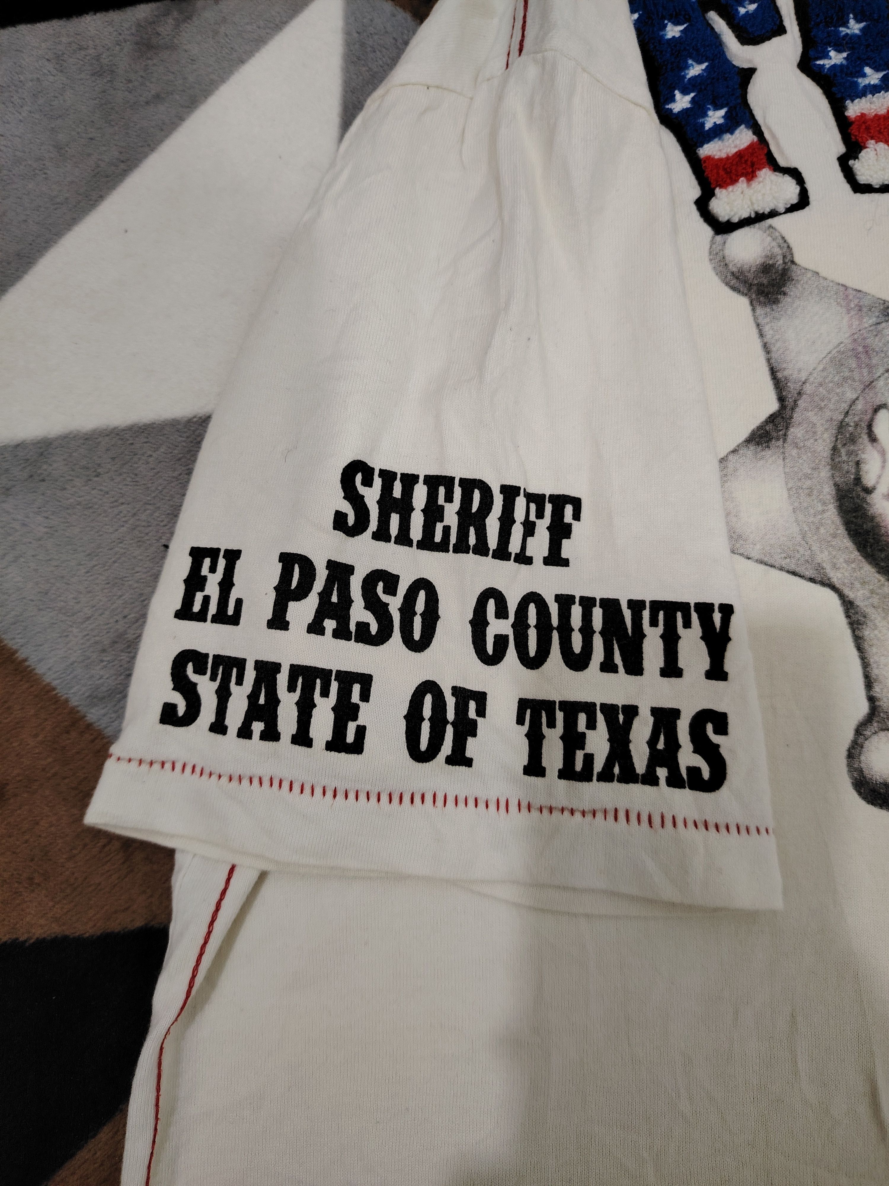 Designer × Japanese Brand Vintage Adre Malraur Texas Marshal T Shirt Size US XL / EU 56 / 4 - 7 Thumbnail