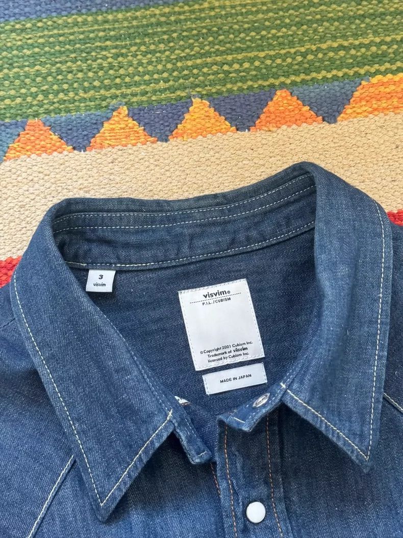 Visvim Visvim 13AW Water Drop Denim Shirt Size US L / EU 52-54 / 3 - 2 Thumbnail