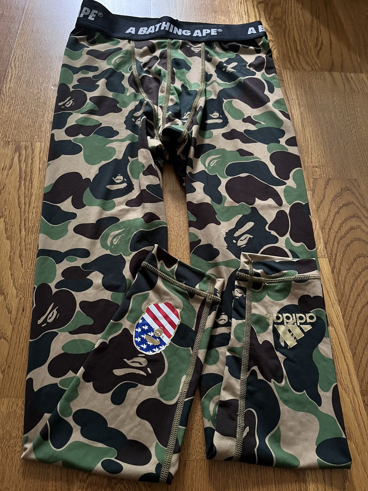 Adidas × Bape Bape x Adidas Leggins Size US 32 / EU 48 - 2 Thumbnail