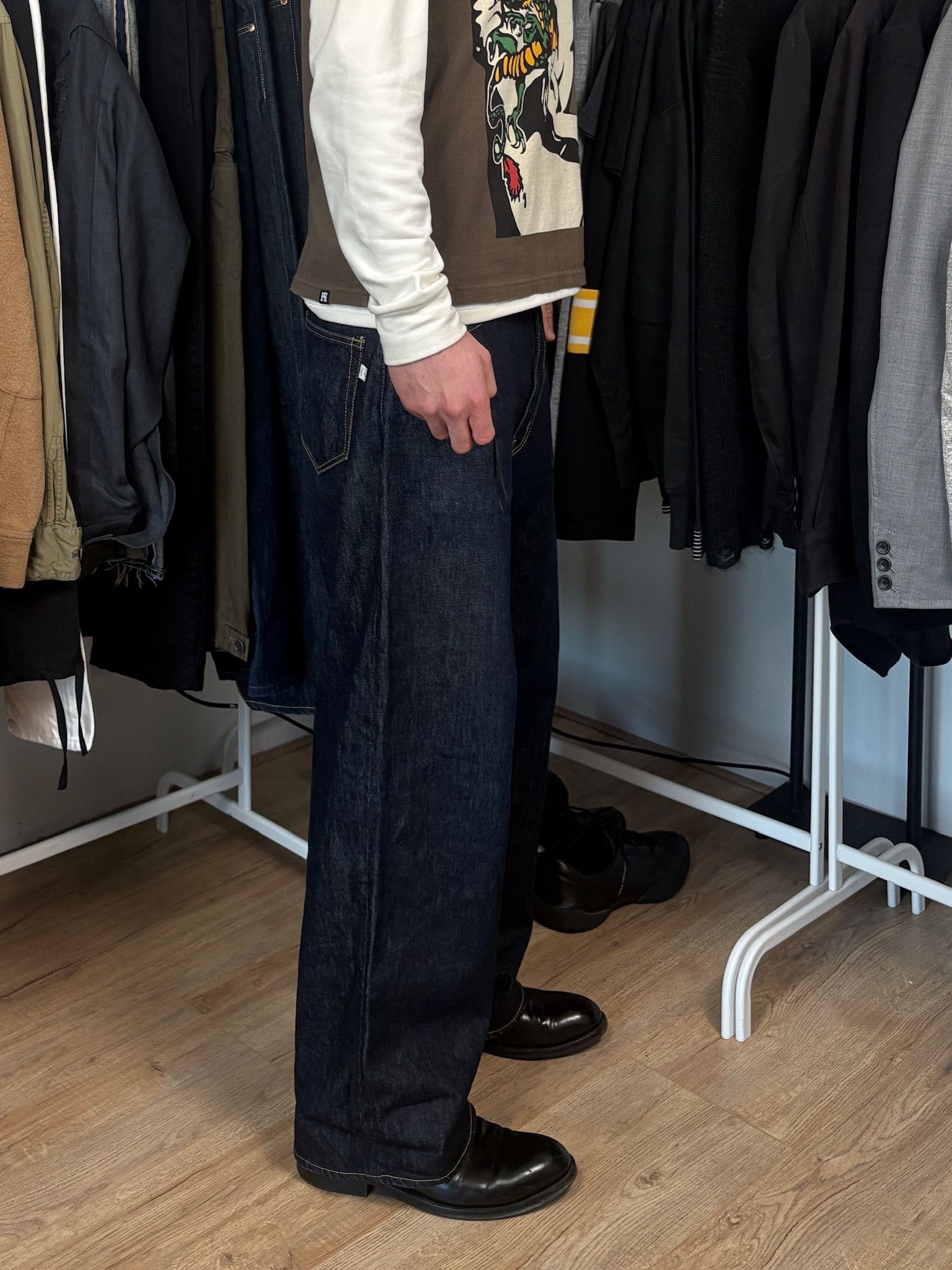 Facetasm Facetasm Wide Leg Jeans Indigo Size US 32 / EU 48 - 3 Thumbnail
