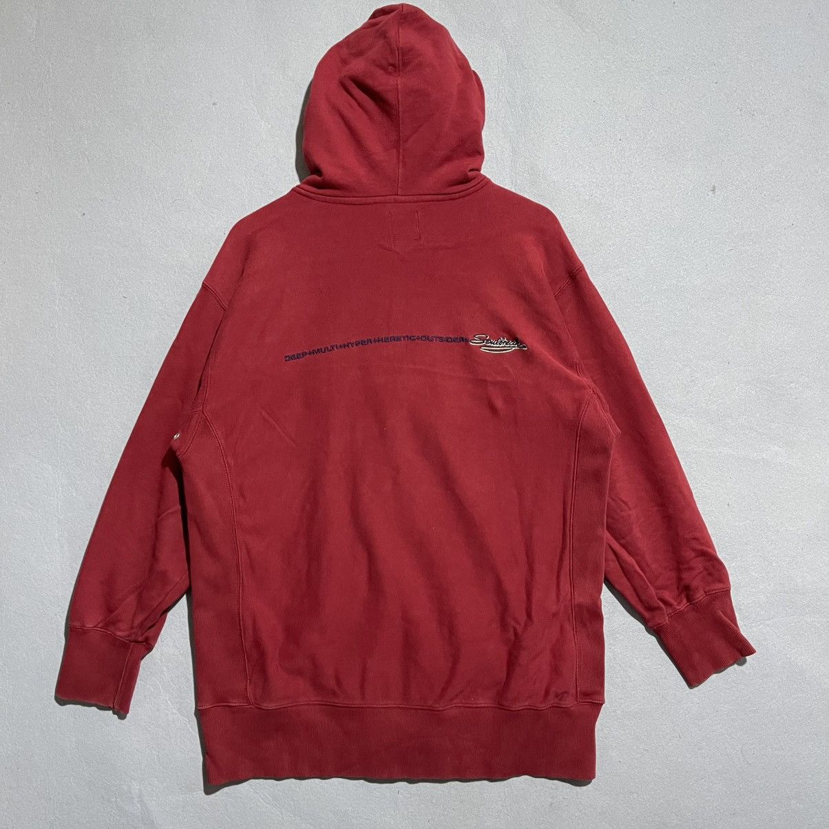 Japanese Brand Vintage Soul Break Embroidered Red Zip Hoodie — 2000s Size US L / EU 52-54 / 3 - 6 Thumbnail