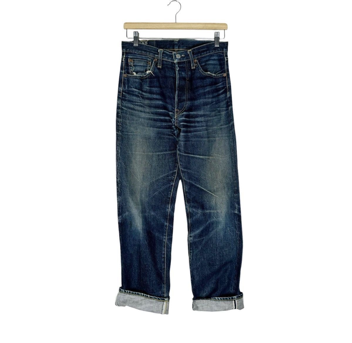 Indigo ⚡️MABO 14oZ PURE INDIGO DENIM JEANS PANTS Size US 30 / EU 46 - 1 Thumbnail