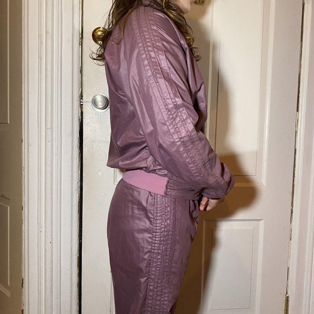 Adidas rare lilac adidas track suit Size S / US 4 / IT 40 - 1 Thumbnail