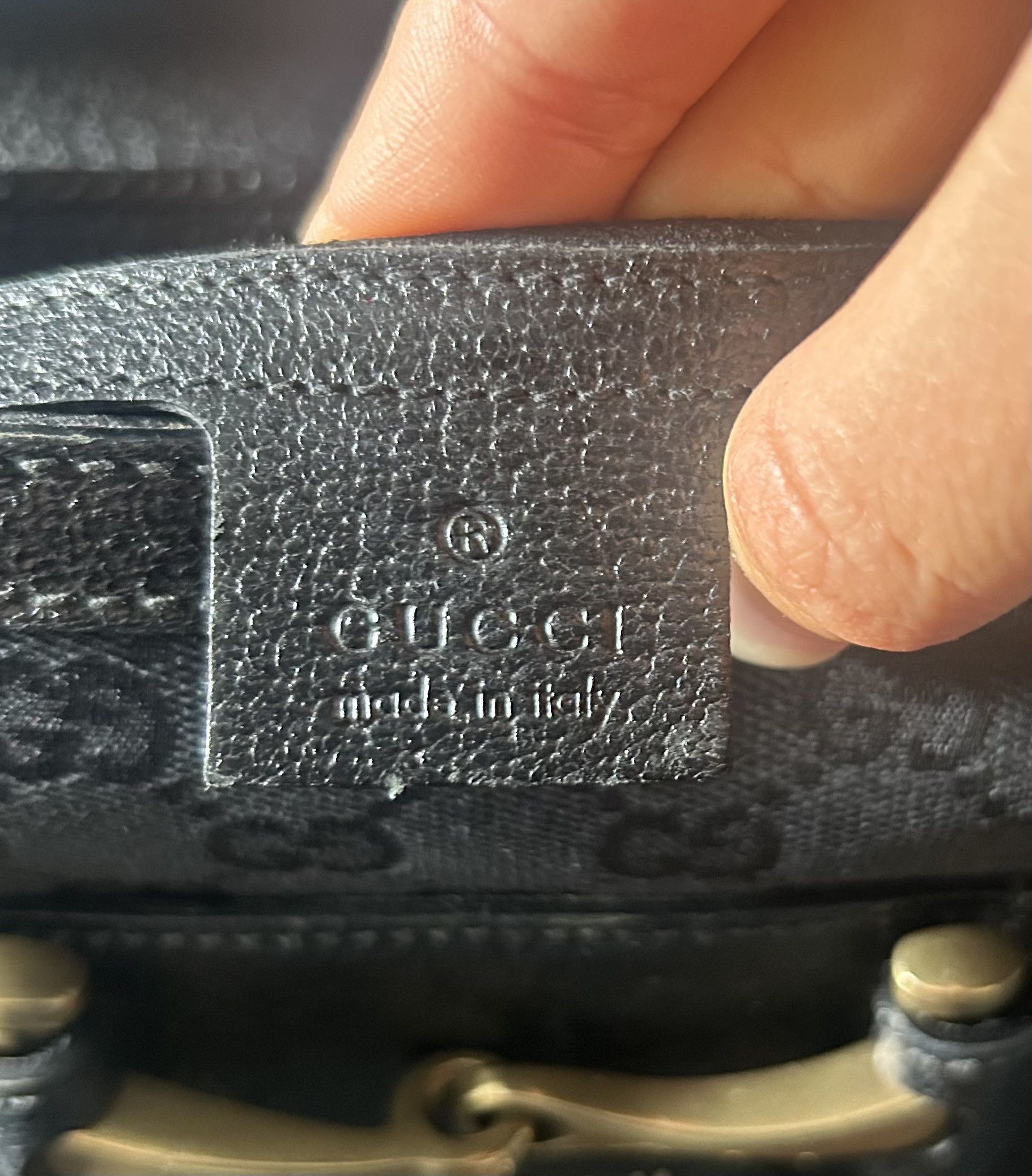 Gucci Black GG Canvas Studded Flap Bag Size ONE SIZE - 4 Thumbnail