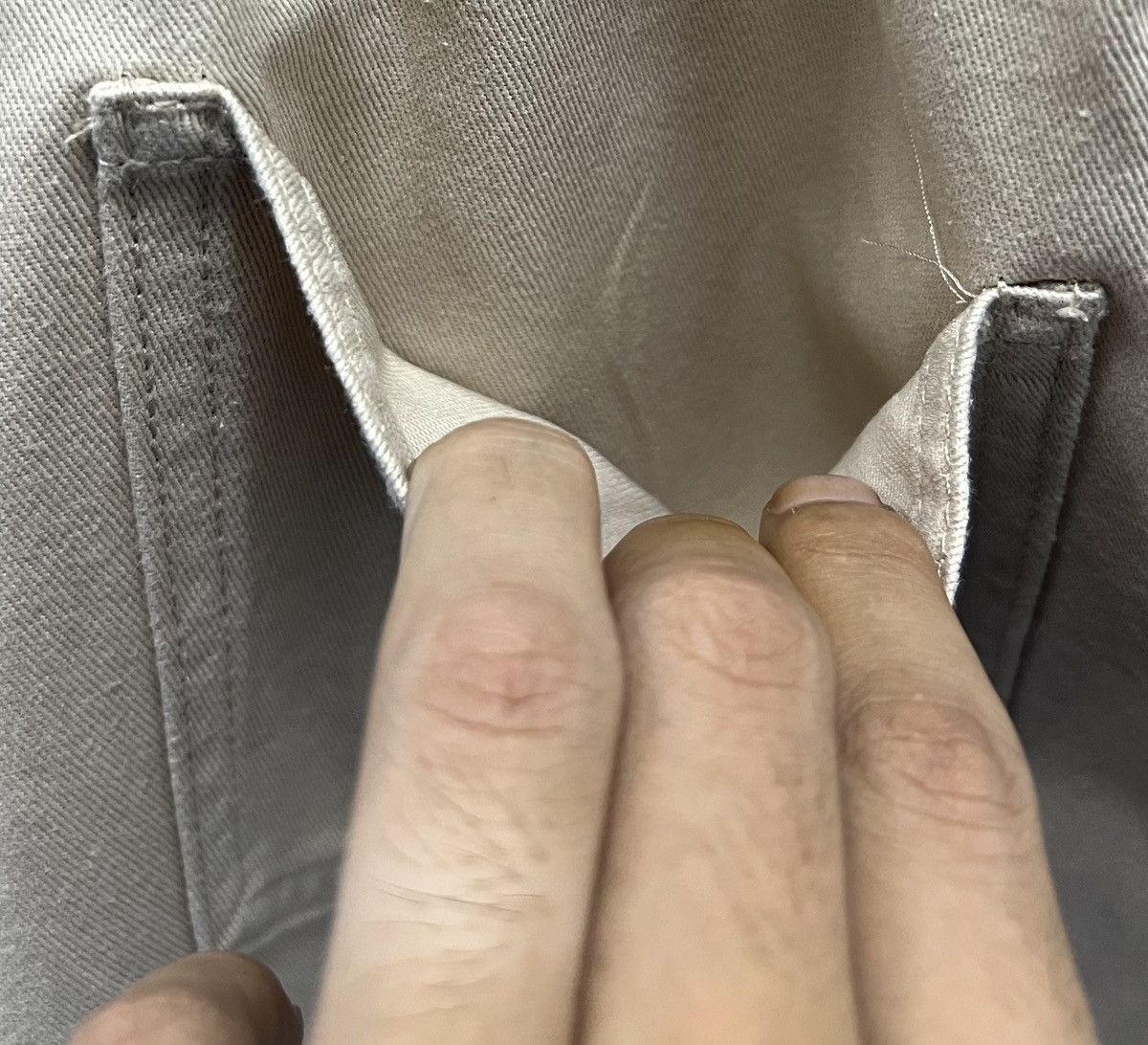 Japanese Brand × Vintage Beige Cotton Overalls – Size LL (C.O.L.Z.A by Honeys) Size US 34 / EU 50 - 11 Thumbnail
