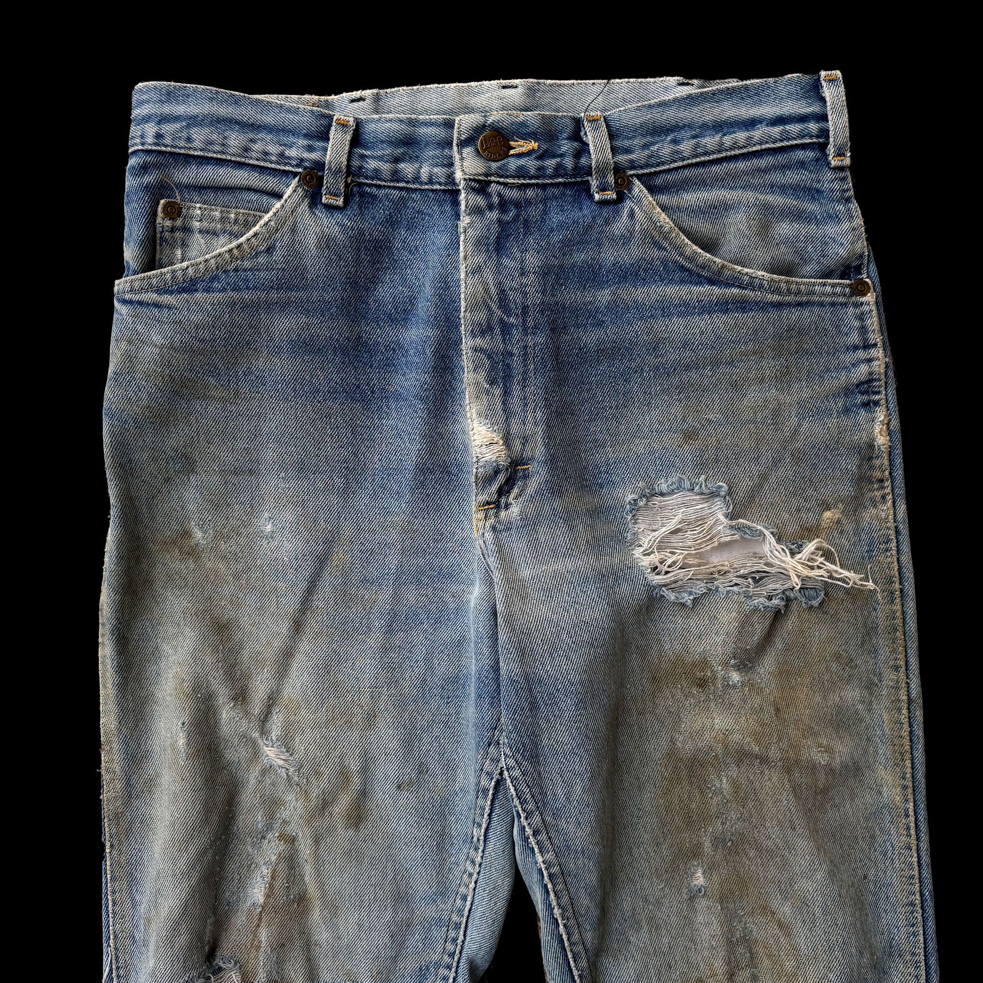 Lee Lee Vintage Distressed Bootcut Denim Made in America Size US 30 / EU 46 - 3 Thumbnail