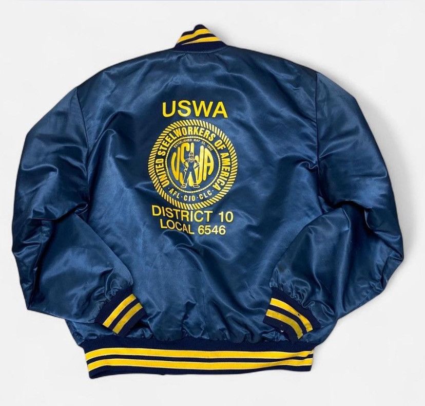 Other Vintage united steel workers of America navy jacket Size US M / EU 48-50 / 2 - 5 Thumbnail