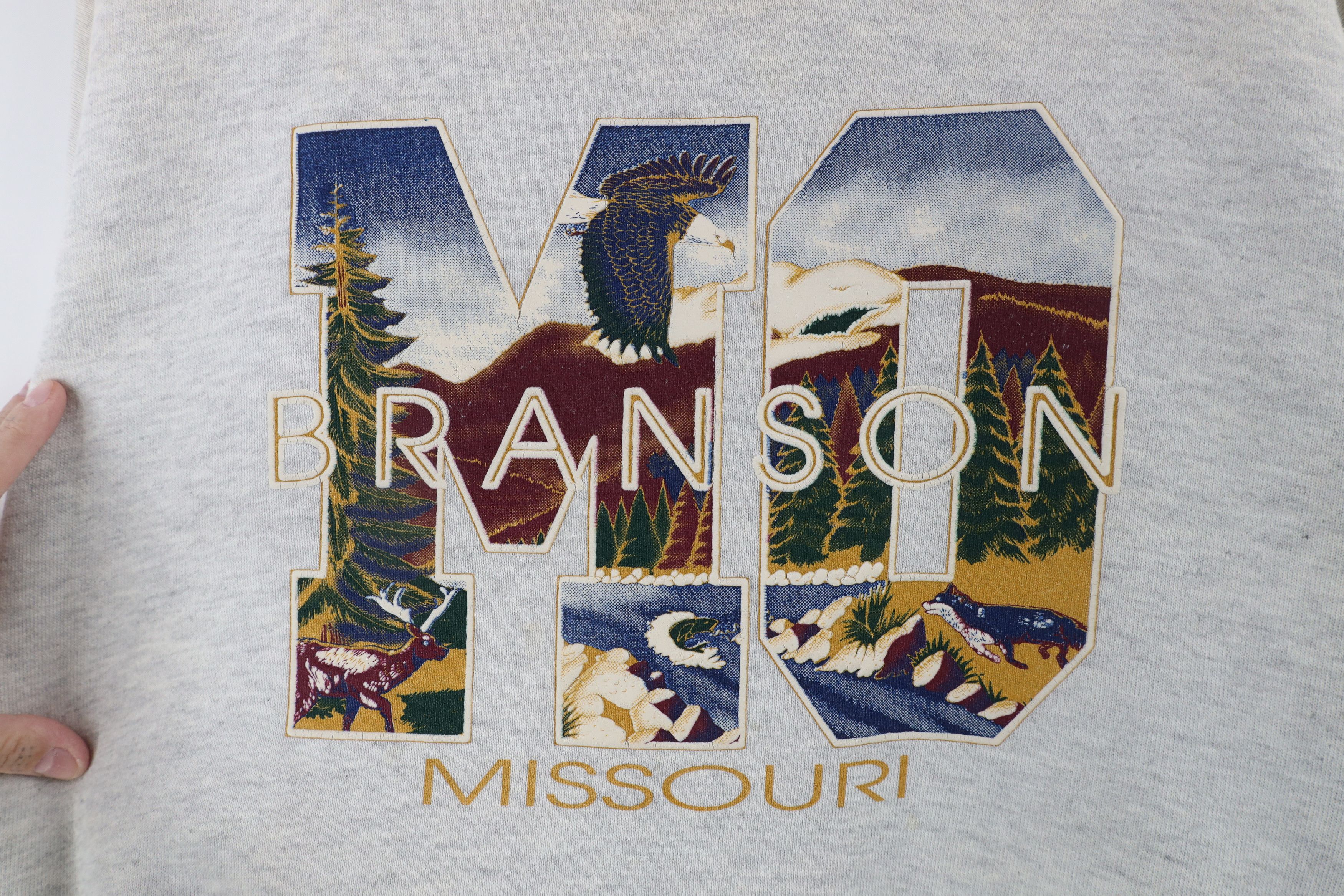 Vintage Vintage 90s Streetwear Out Branson Missouri Sweatshirt USA Size US XXL / EU 58 / 5 - 4 Thumbnail