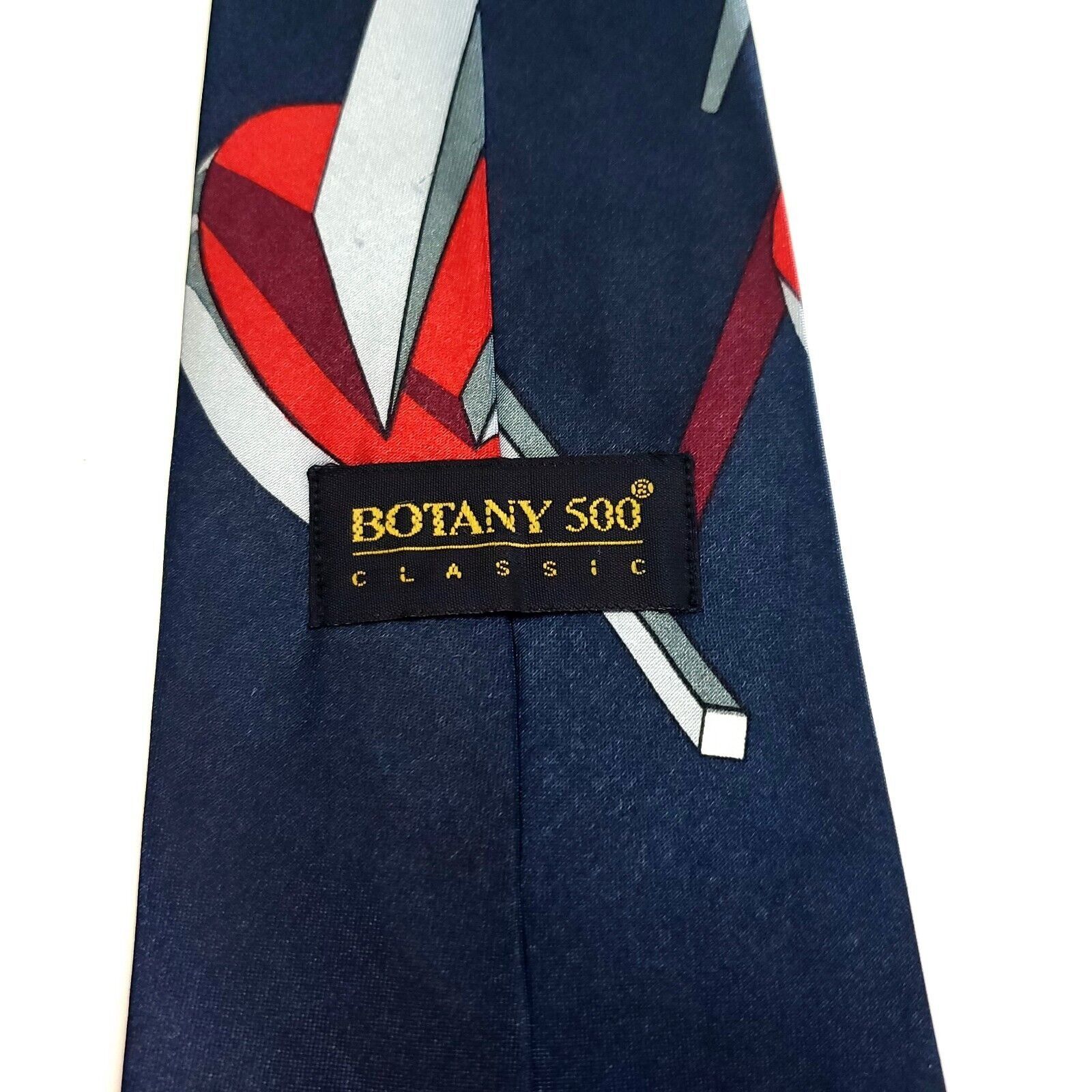 Botany 500 Botany 500 Blue Gray Red Silk Tie Woven Graphic Size ONE SIZE - 4 Thumbnail