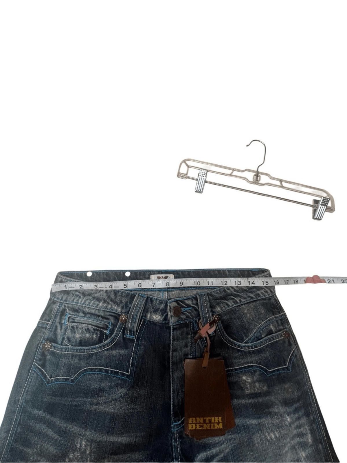 Antik Denim ANTIK Denim Button Fly embroidered Capri jeans Sz 29 NWT Size 29" - 6 Thumbnail