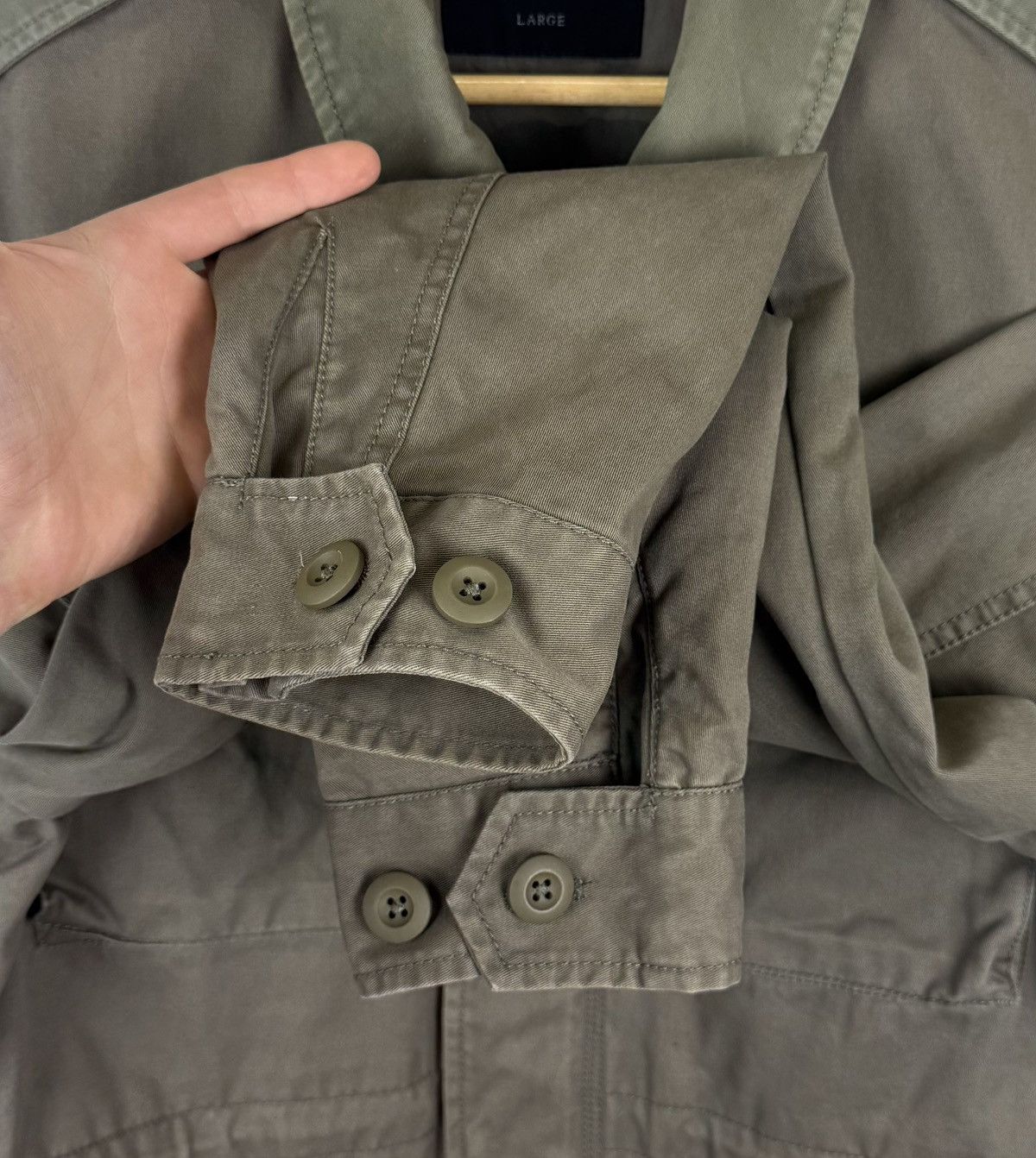 Allsaints Allsaints Cote Jacket Field M-65 Style Military Coat Khaki Size US L / EU 52-54 / 3 - 4 Thumbnail