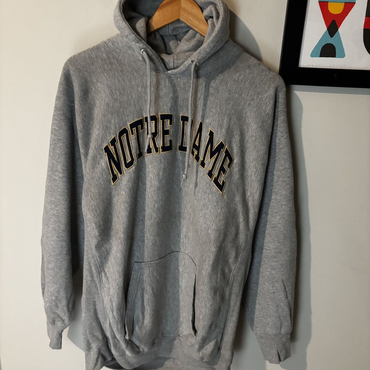 Steve And Barrys 2000s Steve & Barry’s Reverse Weave Notre Dame Sweatshirt Size US L / EU 52-54 / 3 - 1 Thumbnail