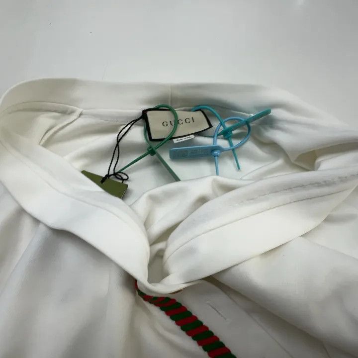 Gucci Gucci White Embroidered Knitted Cardigan for Women-2507 Size XS / US 0-2 / IT 36-38 - 3 Thumbnail