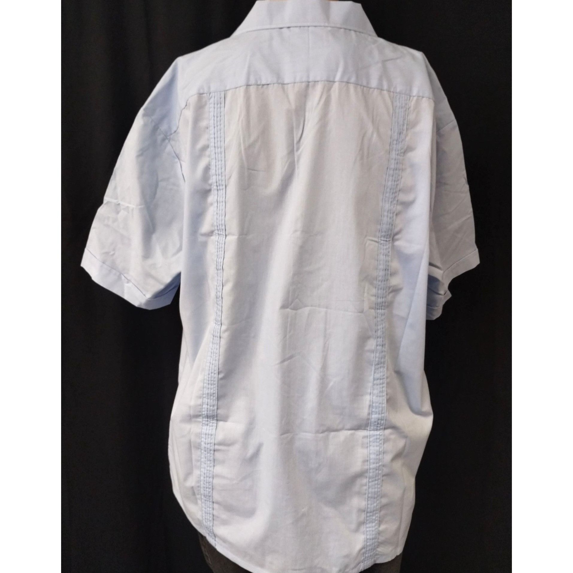 Omega Omega Men's Blue Embroidery Shirt/Button Up Size XL SKU 4015 Size US XL / EU 56 / 4 - 2 Thumbnail