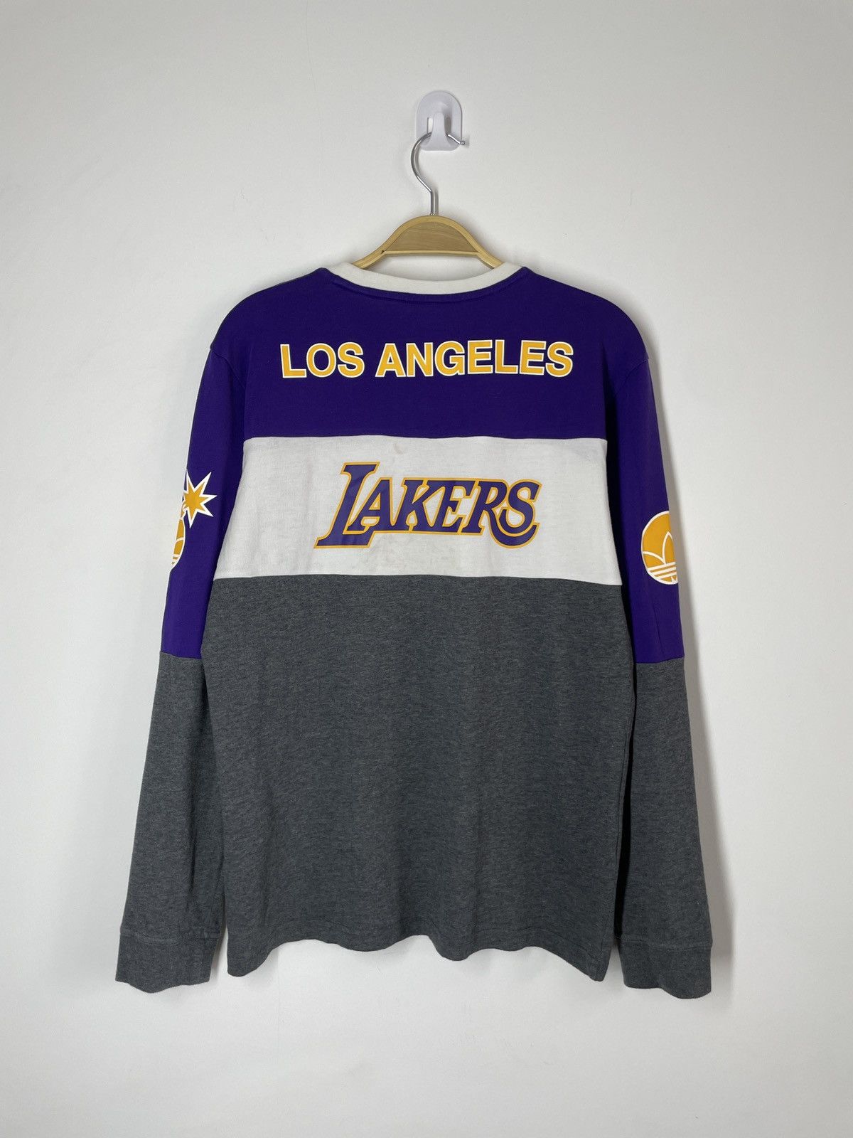 Adidas Adidas skateboarding the Hundreds Lakers longsleve t shirt Size US M / EU 48-50 / 2 - 2 Thumbnail