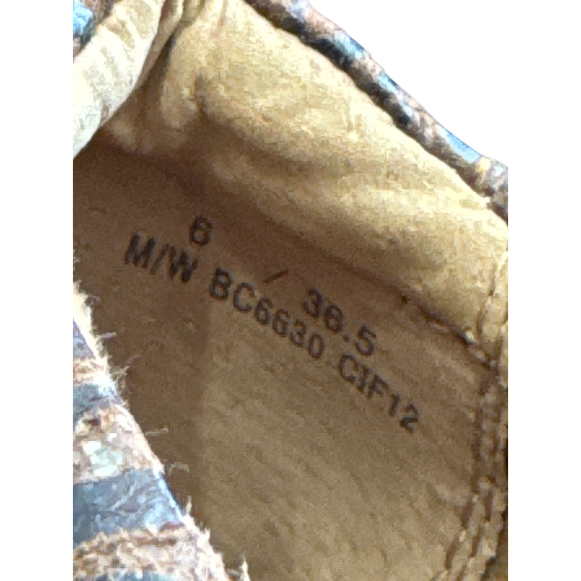 Born BOC womens leather Brown Embossed Slip-On Clogs mules size Size US 6 / IT 36 - 11 Thumbnail
