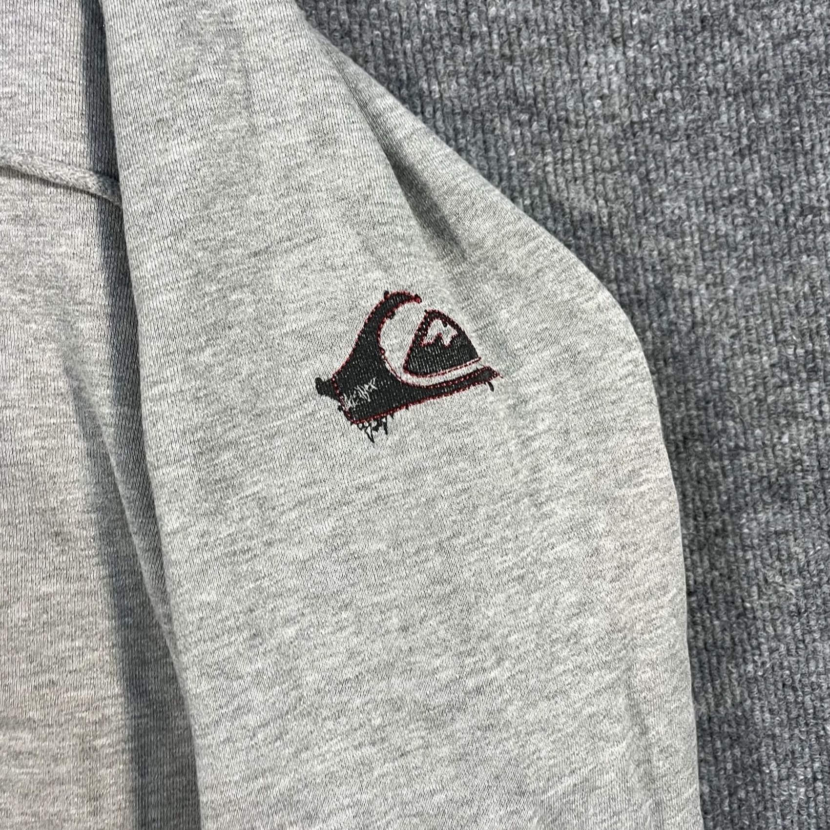 Quiksilver VINTAGE Quiksilver Hoodie Mens XL Gray Full Zip Surf Skate Spellout Y2K Grunge RARE Size US XL / EU 56 / 4 - 3 Thumbnail