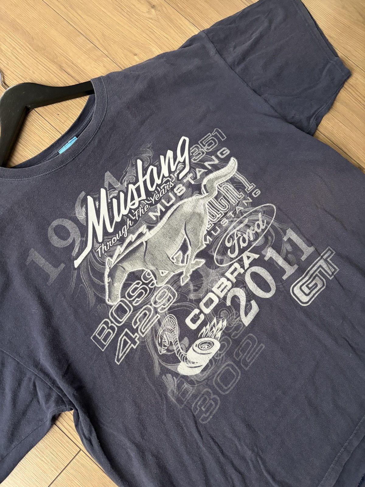 Ford Vintage Boxy Ford Mustang Faded T-shirt Size US XXL / EU 58 / 5 - 7 Thumbnail