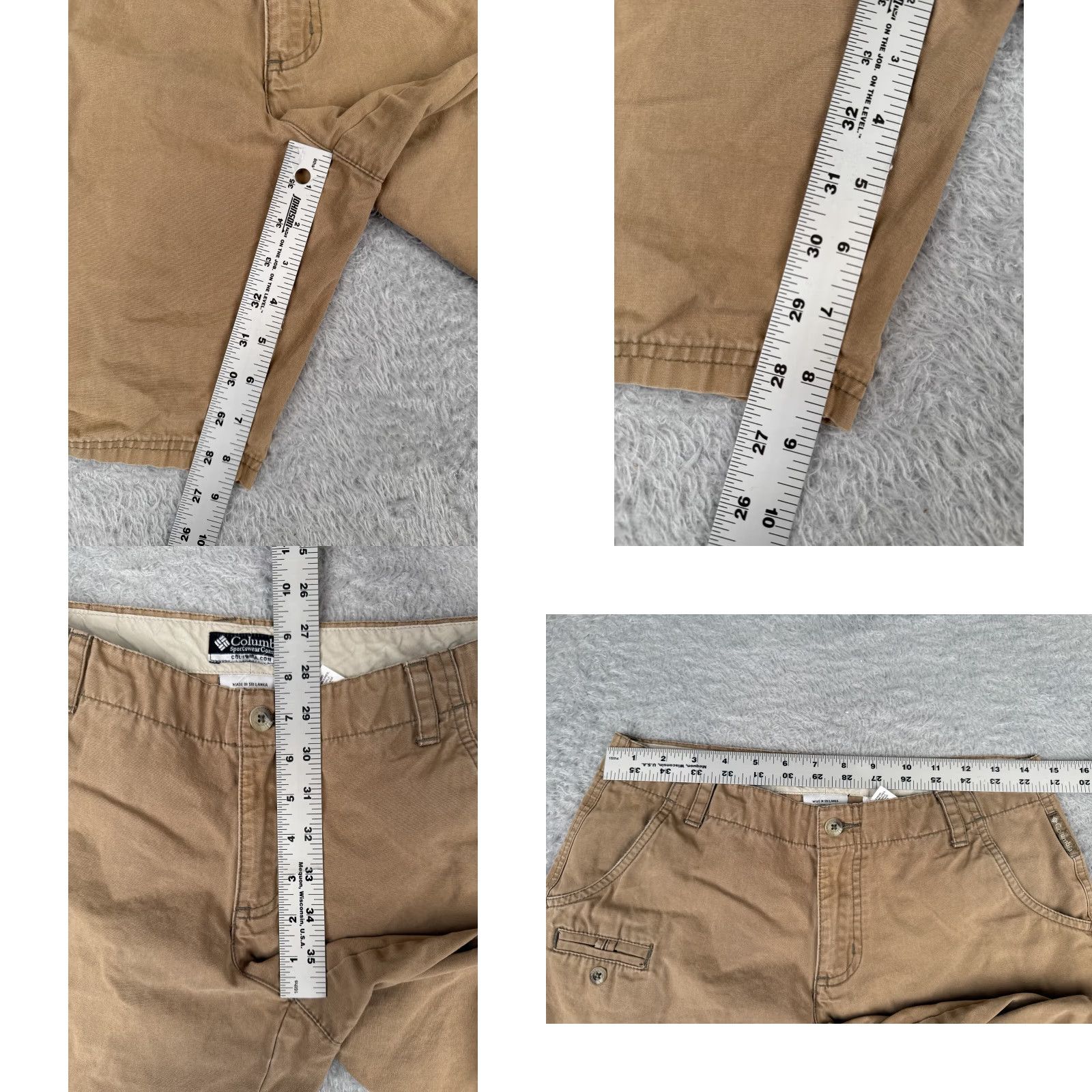 Vintage Vintage Columbia Women’s Shorts Size 6 Beige Cargo Pockets 100% Cotton Casual Hike Summer Size 28" / US 6 / IT 42 - 8 Thumbnail