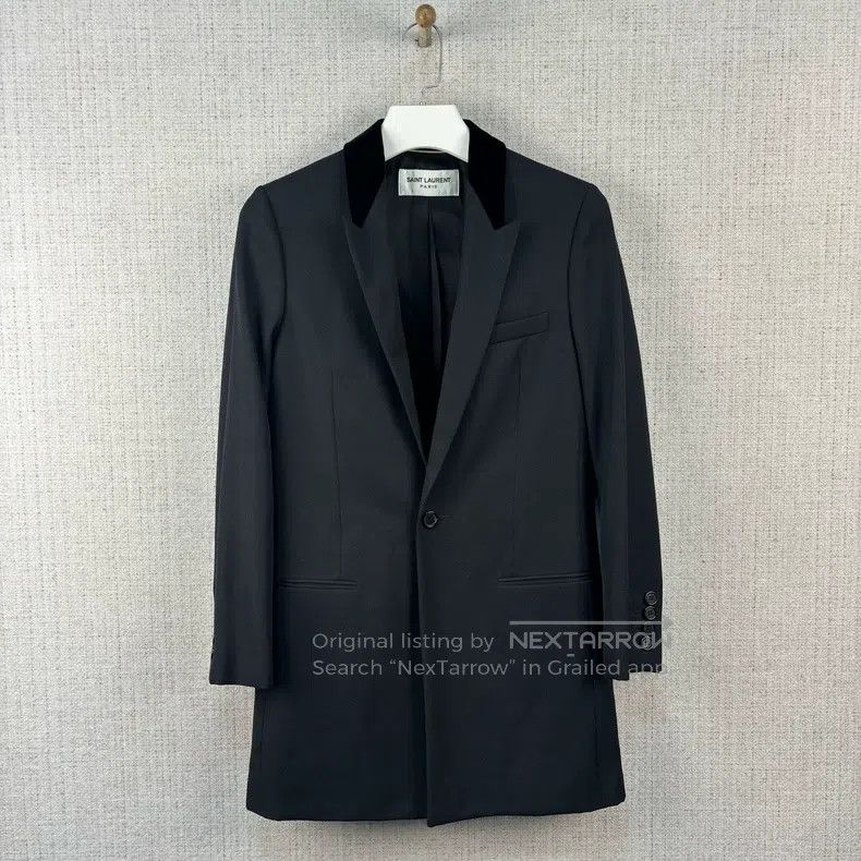 Saint Laurent Paris Saint Laurent Paris Solid color casual single-breasted sui Size US S / EU 44-46 / 1 - 1 Thumbnail