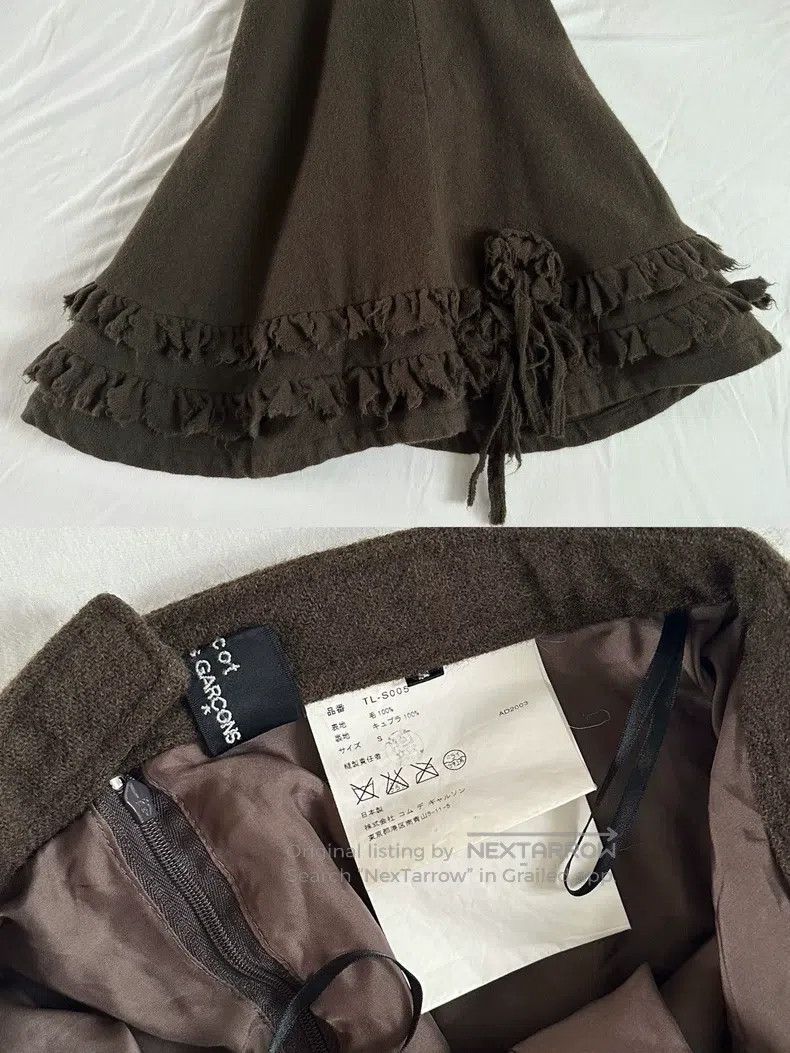 Comme des Garcons Comme Des Garcons size S Pleated small flower decorative m Size 23" - 6 Thumbnail