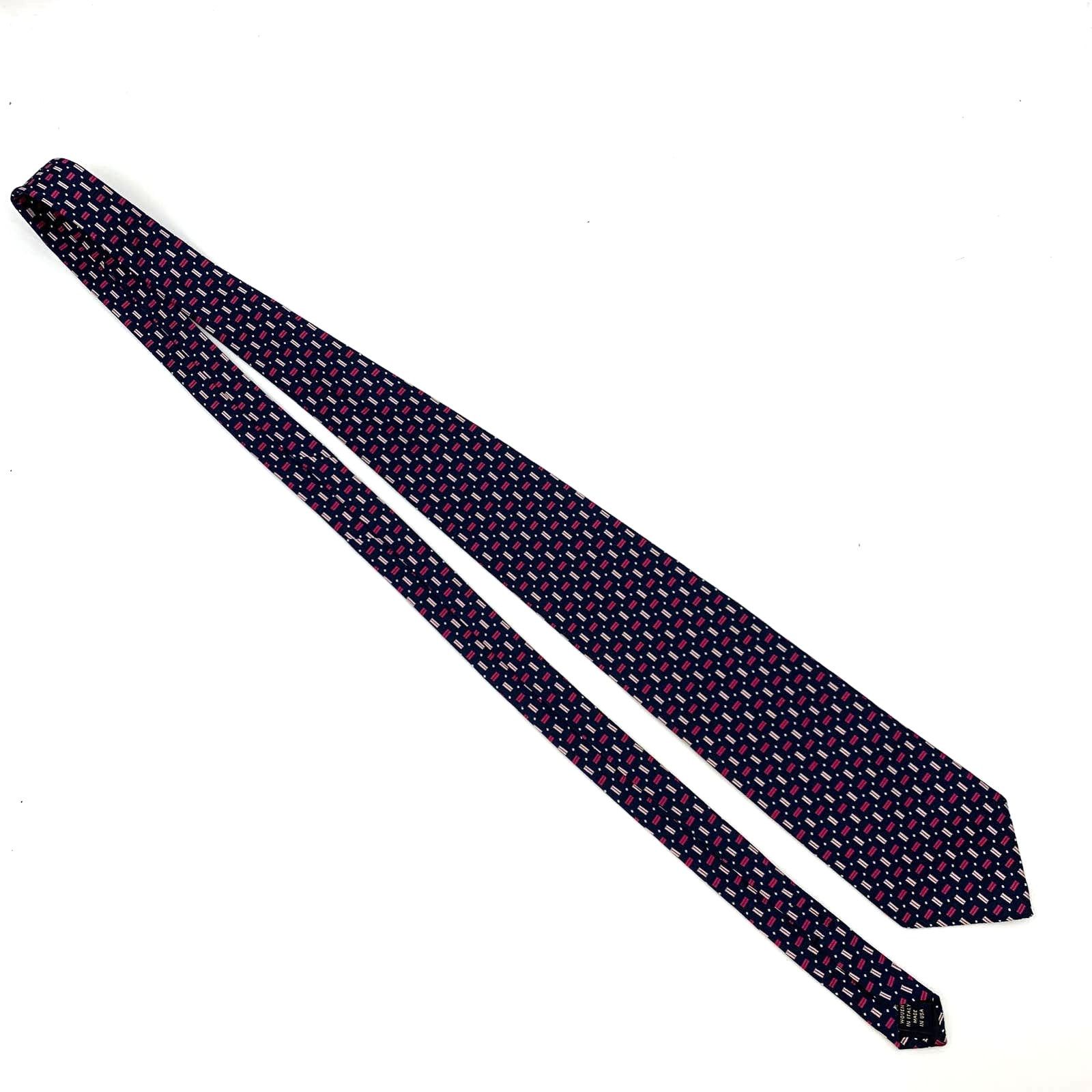 Brooks Brothers Brooks Brothers Silk Tie Dots Geometric Weave Size ONE SIZE - 2 Thumbnail