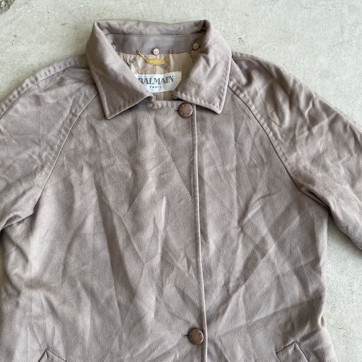 Balmain × Designer Balmain Paris Cashmere Trench Coat Size US M / EU 48-50 / 2 - 9 Thumbnail