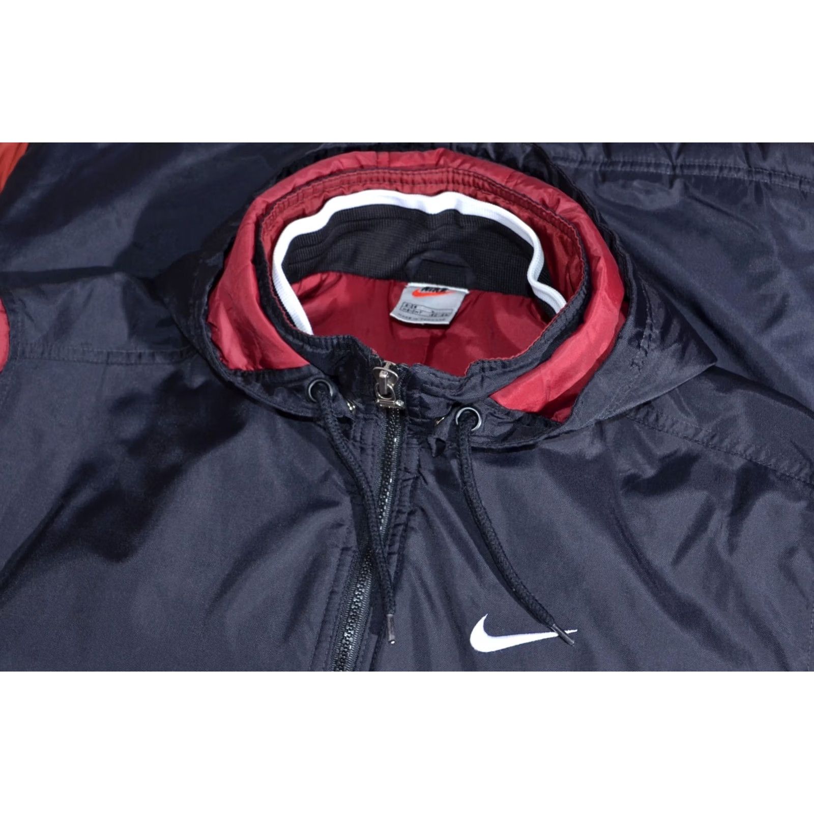 Nike VINTAGE Nike Women's Winter Jacket Hooded Padded Big Logo Size L Jacket Womens Logo White XS? Size M / US 6-8 / IT 42-44 - 7 Thumbnail