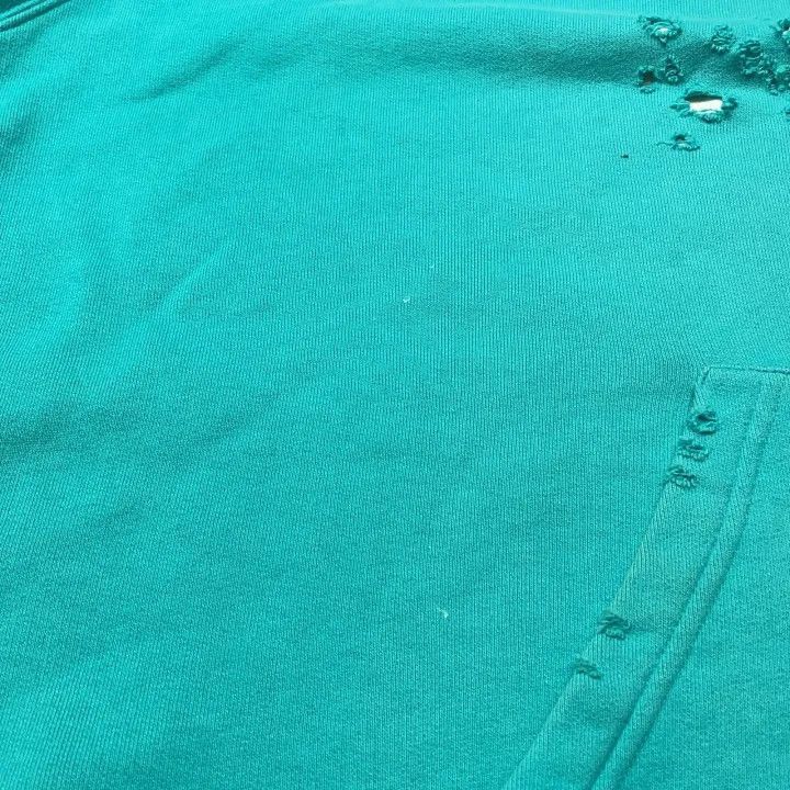 Balenciaga Balenciaga Distressed Hoodie in Sky Blue 0079-2507 Size US S / EU 44-46 / 1 - 2 Thumbnail