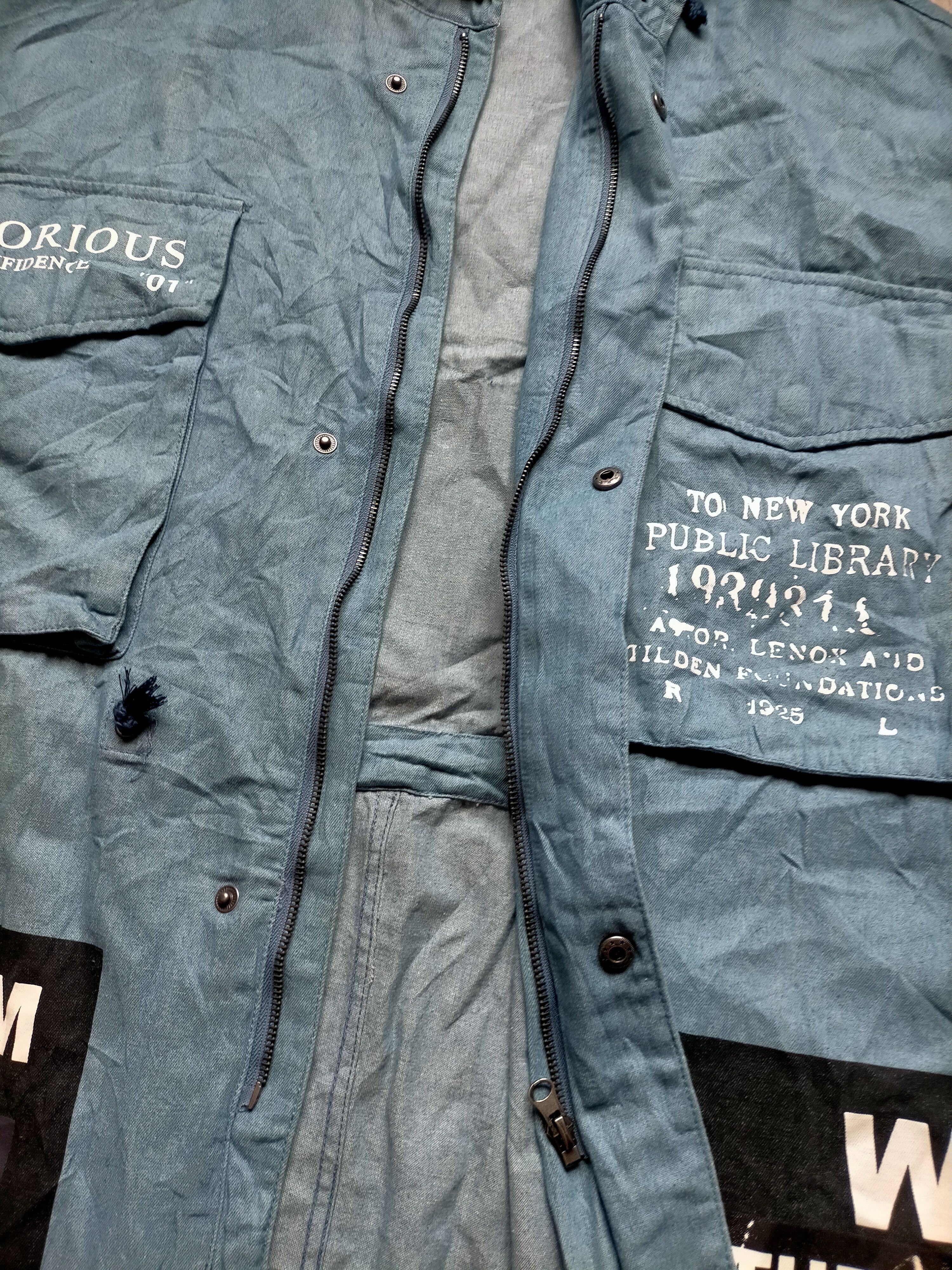 If Six Was Nine 🔥Rare🔥Vtg 90s Jungle storm Rap Patches Parkas Hoodie Size US XXL / EU 58 / 5 - 11 Thumbnail